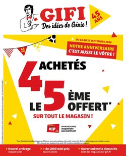 Prospectus promotionnel Gifi valable à partir du 18/09/2026