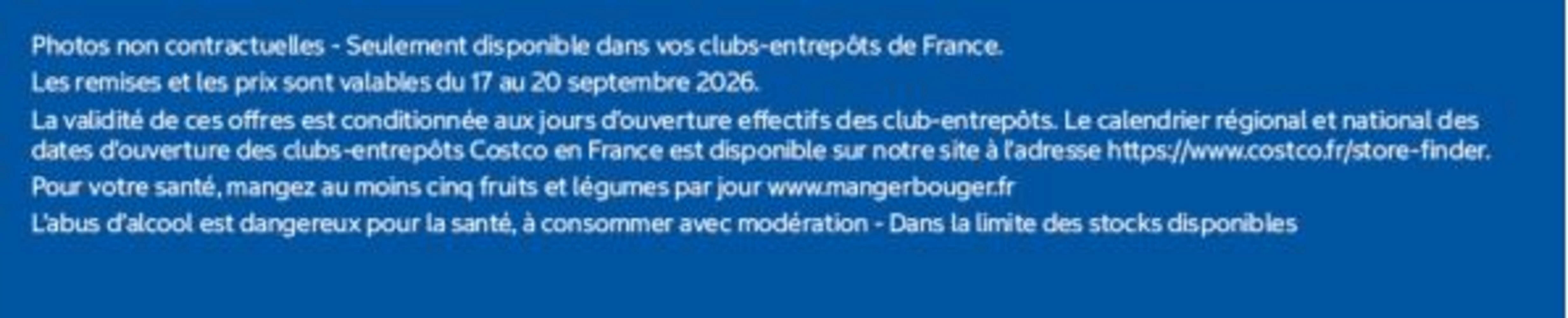 Prospectus promotionnel Costco valable à partir du 18/09/2026 - Page 5.
