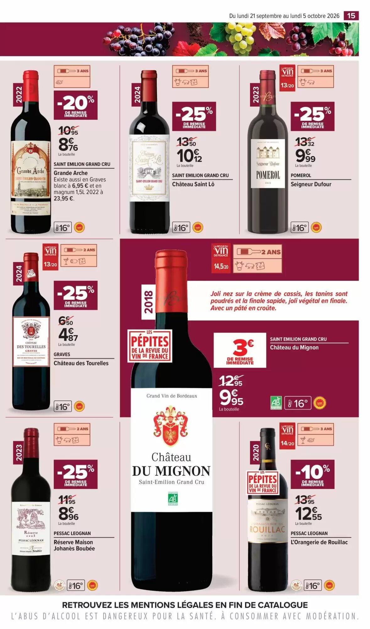 Prospectus promotionnel Carrefour valable à partir du 21/09/2026 - Page 15.