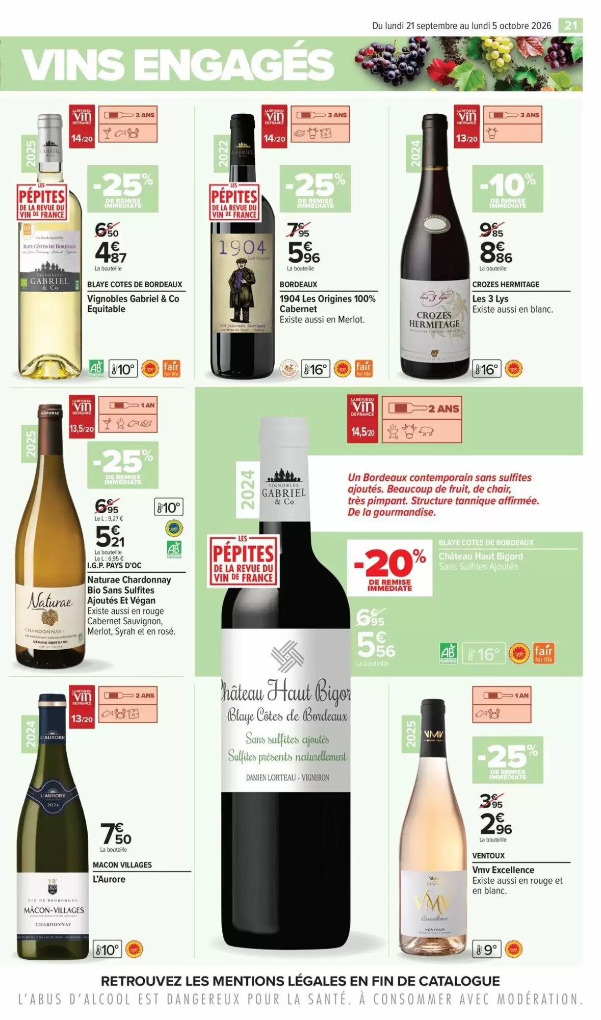 Prospectus promotionnel Carrefour valable à partir du 21/09/2026 - Page 21.