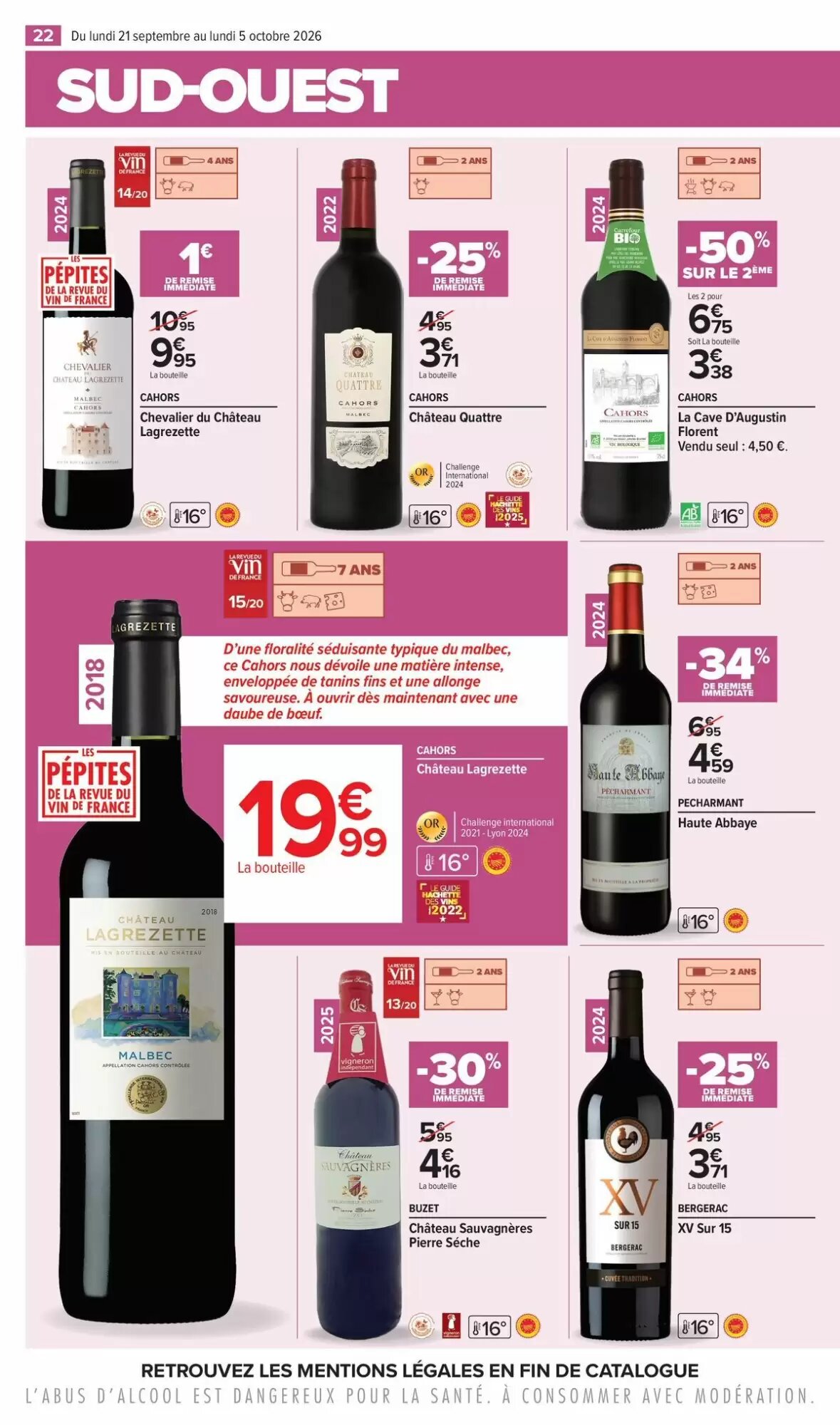 Prospectus promotionnel Carrefour valable à partir du 21/09/2026 - Page 22.