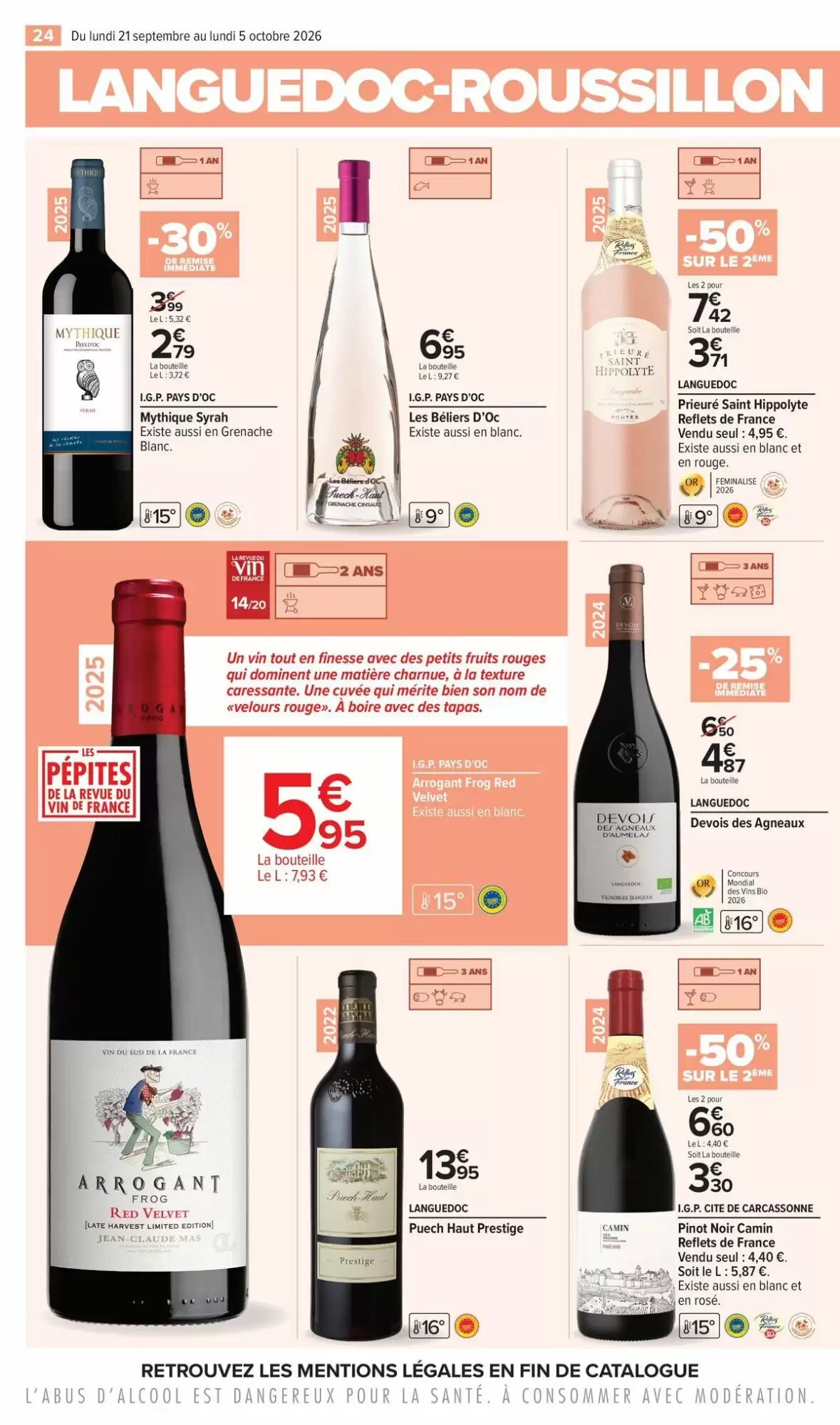 Prospectus promotionnel Carrefour valable à partir du 21/09/2026 - Page 24.