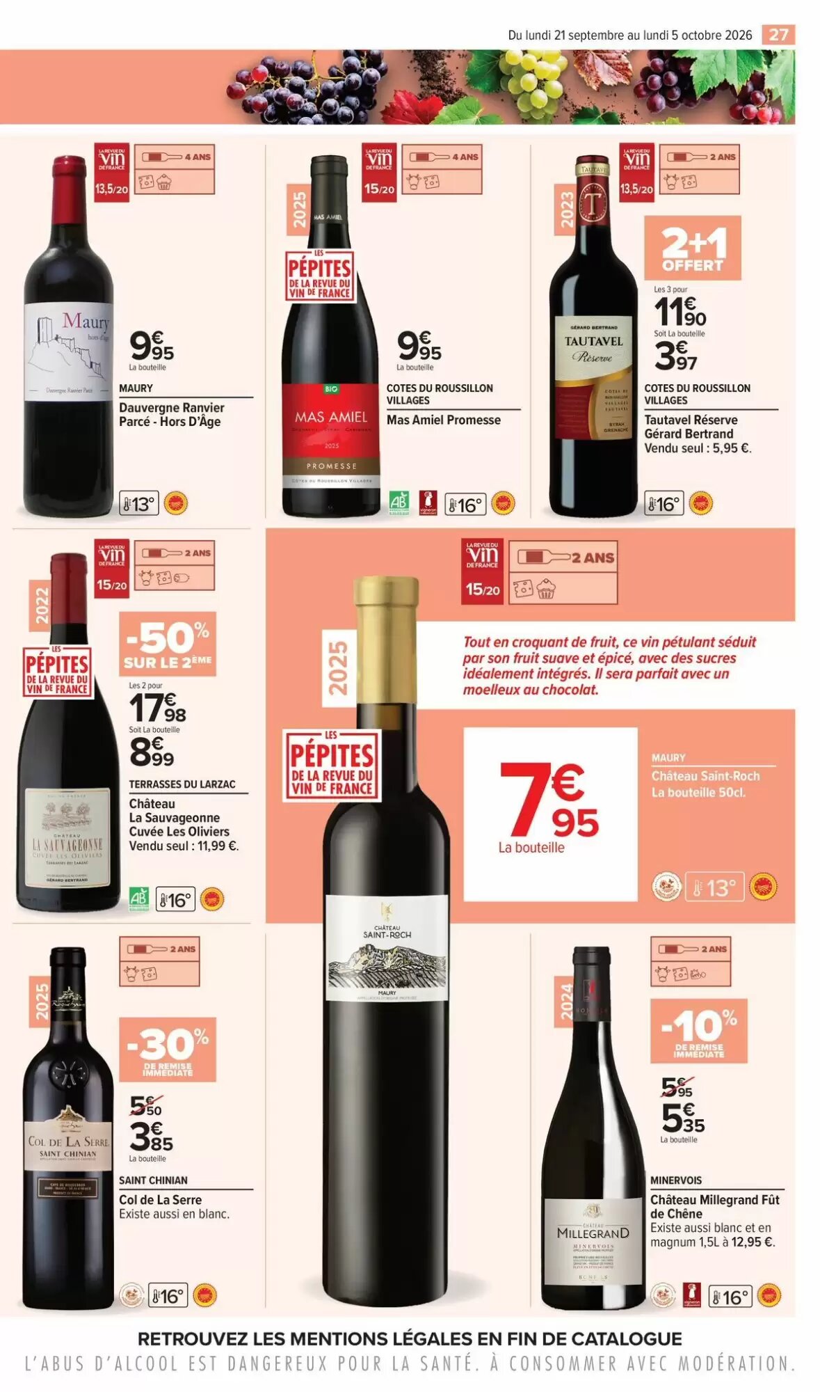Prospectus promotionnel Carrefour valable à partir du 21/09/2026 - Page 27.
