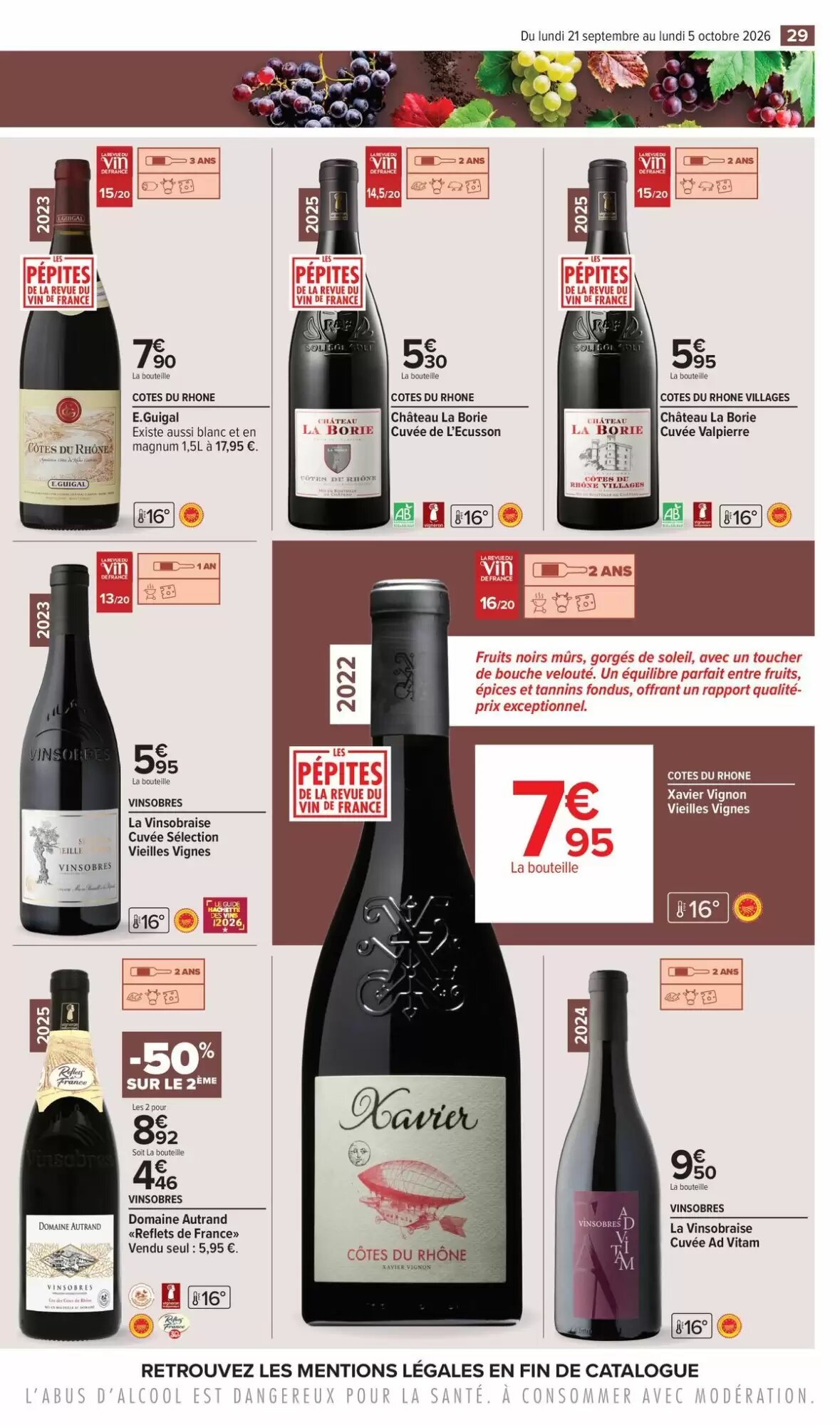 Prospectus promotionnel Carrefour valable à partir du 21/09/2026 - Page 29.