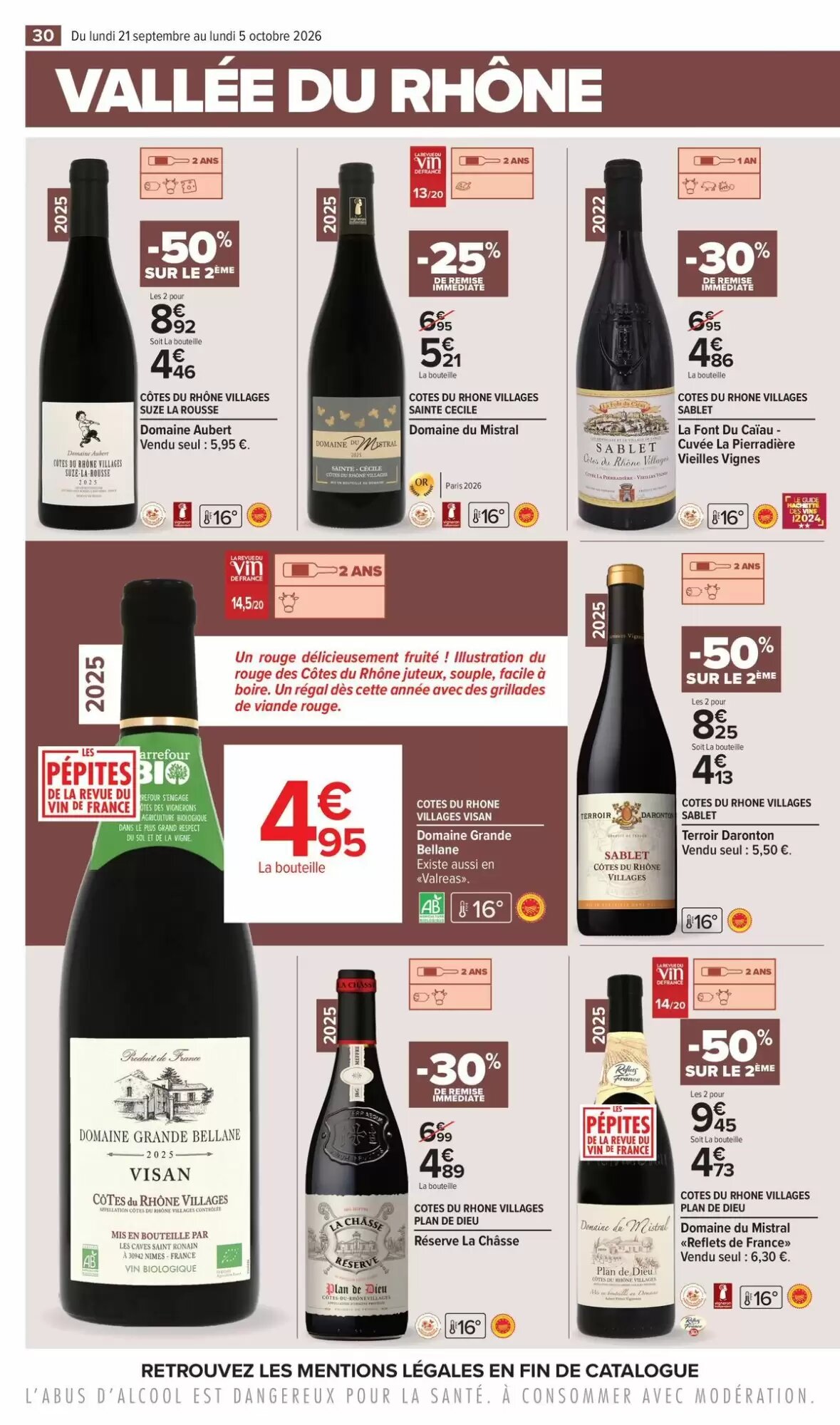 Prospectus promotionnel Carrefour valable à partir du 21/09/2026 - Page 30.