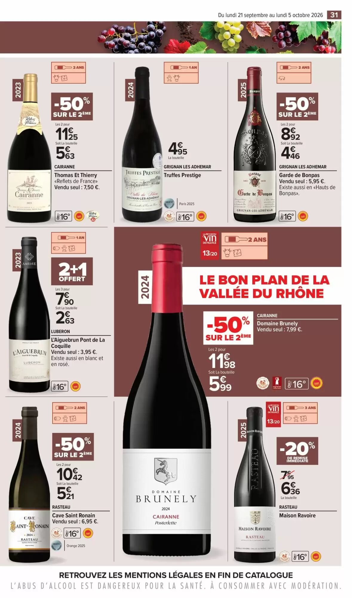 Prospectus promotionnel Carrefour valable à partir du 21/09/2026 - Page 31.