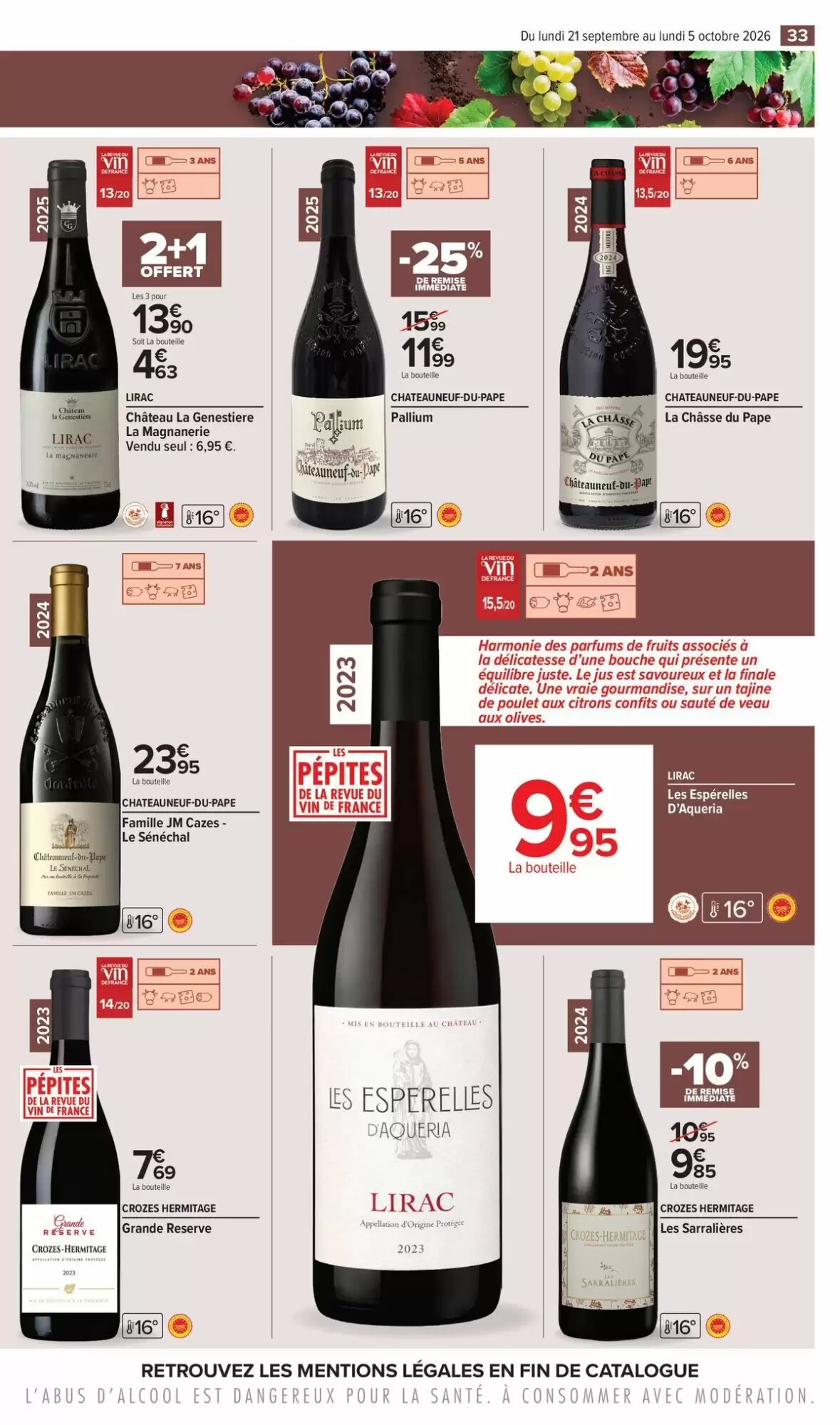Prospectus promotionnel Carrefour valable à partir du 21/09/2026 - Page 33.