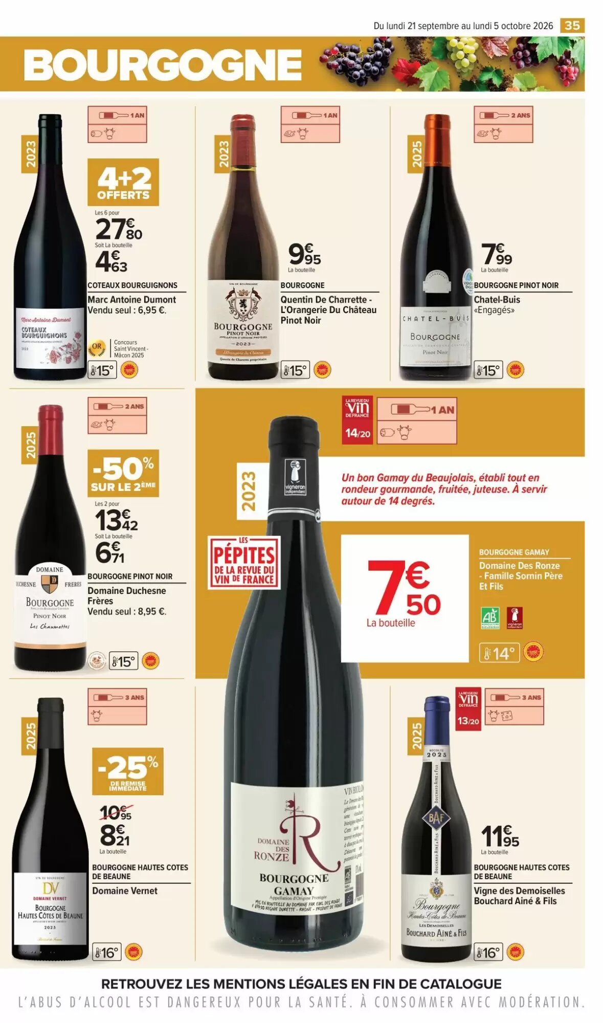 Prospectus promotionnel Carrefour valable à partir du 21/09/2026 - Page 35.