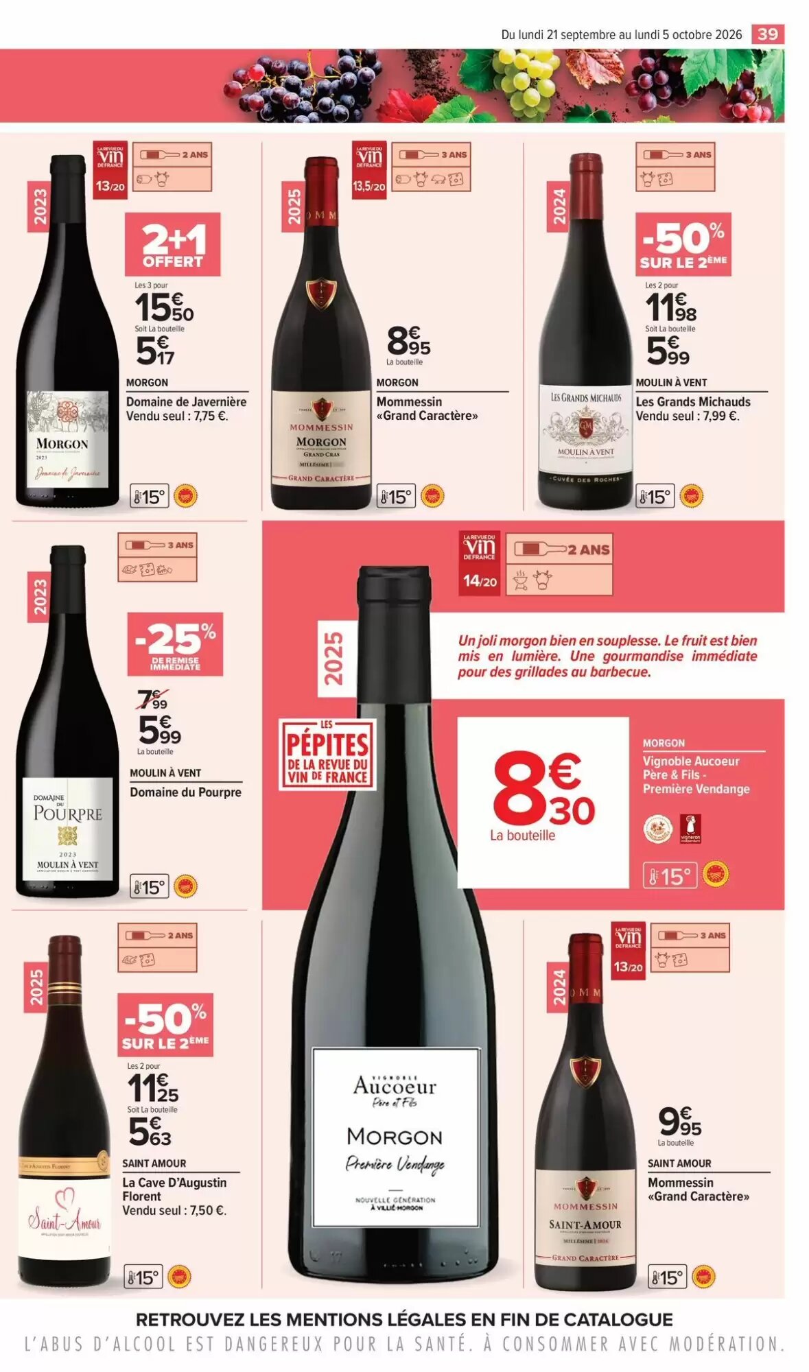 Prospectus promotionnel Carrefour valable à partir du 21/09/2026 - Page 39.