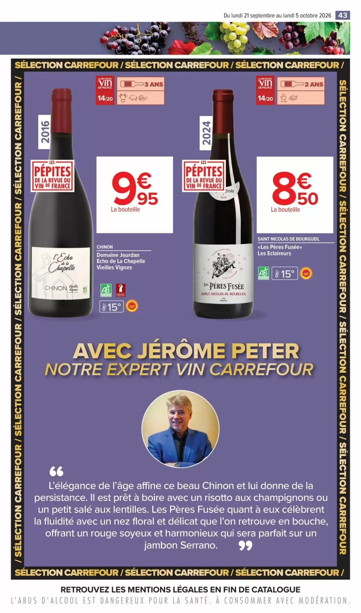 Prospectus promotionnel Carrefour valable à partir du 21/09/2026 - Page 43.