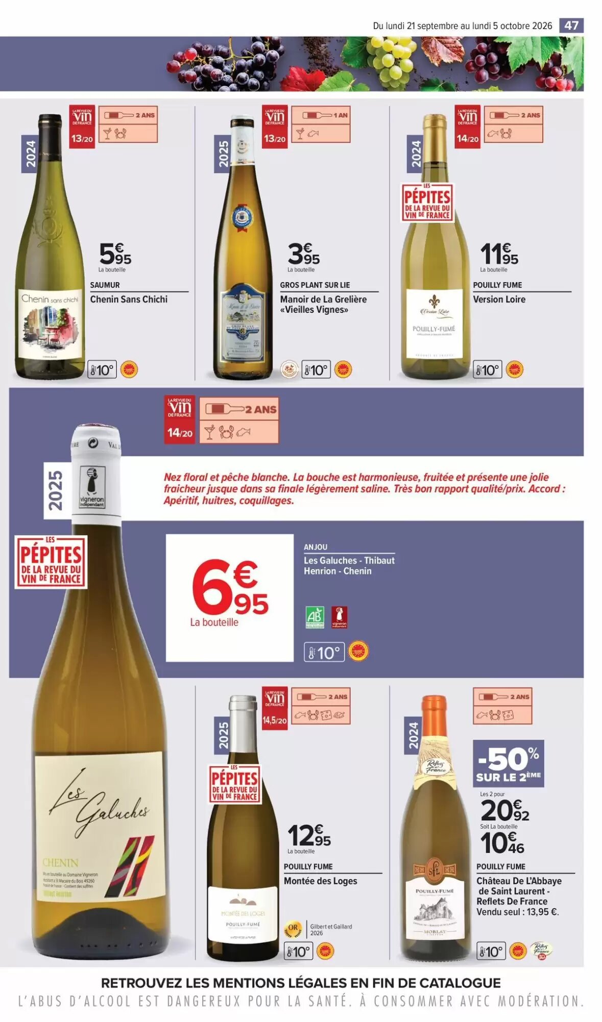 Prospectus promotionnel Carrefour valable à partir du 21/09/2026 - Page 47.