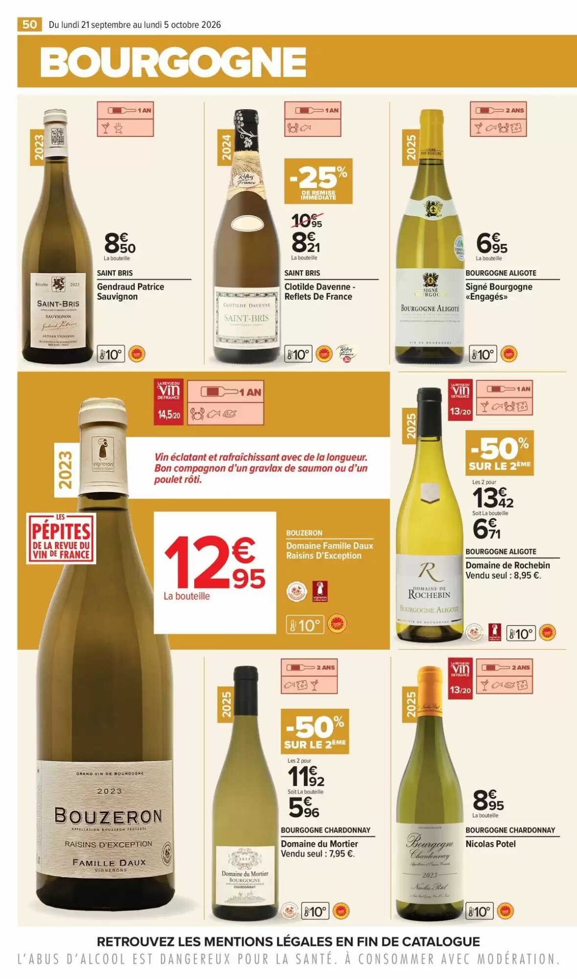 Prospectus promotionnel Carrefour valable à partir du 21/09/2026 - Page 50.