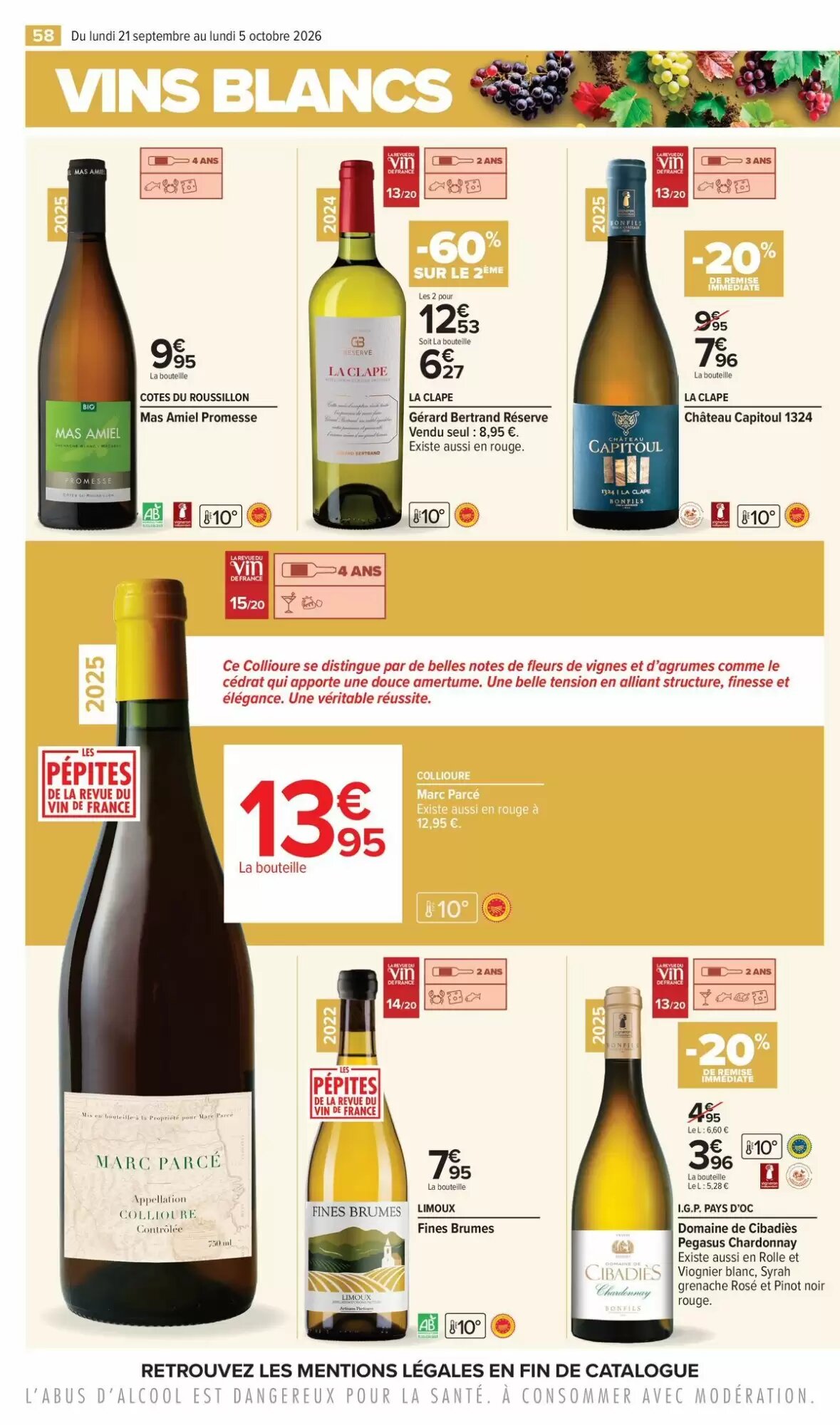 Prospectus promotionnel Carrefour valable à partir du 21/09/2026 - Page 58.