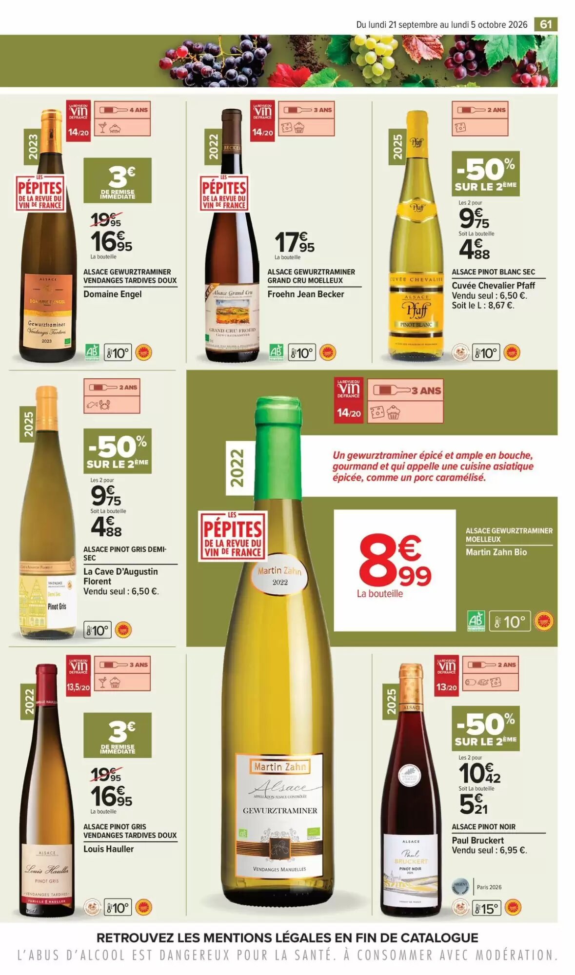 Prospectus promotionnel Carrefour valable à partir du 21/09/2026 - Page 61.