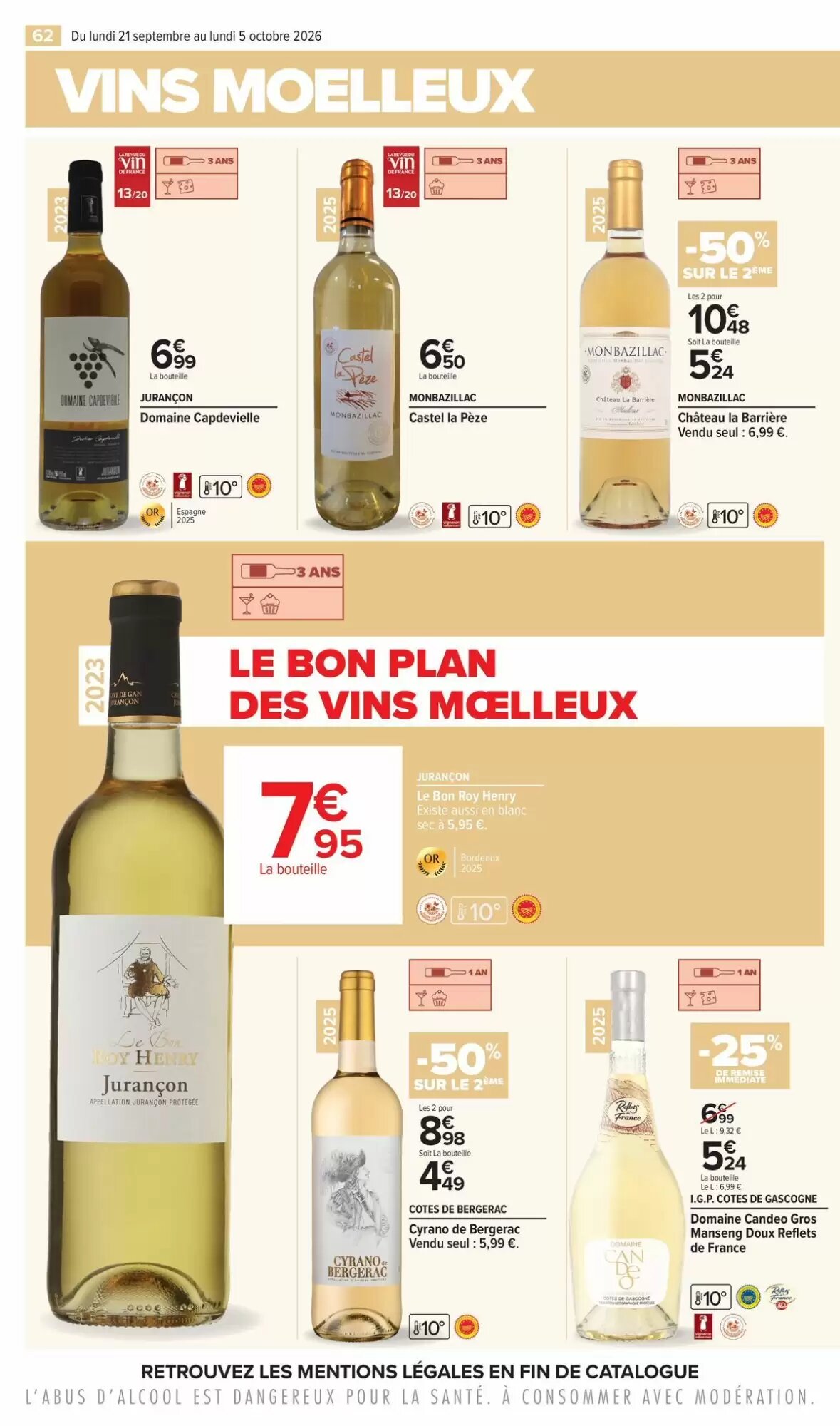 Prospectus promotionnel Carrefour valable à partir du 21/09/2026 - Page 62.