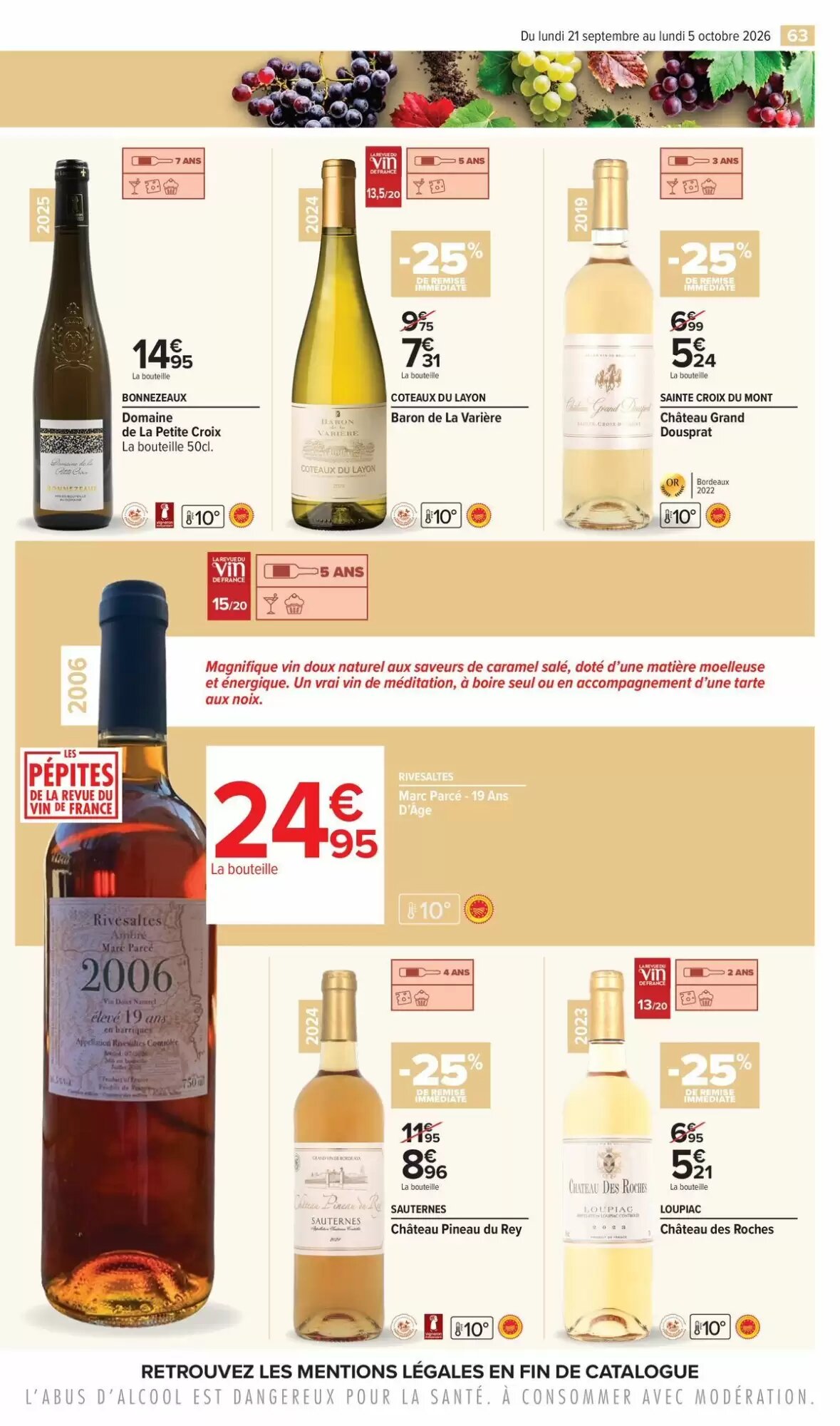 Prospectus promotionnel Carrefour valable à partir du 21/09/2026 - Page 63.