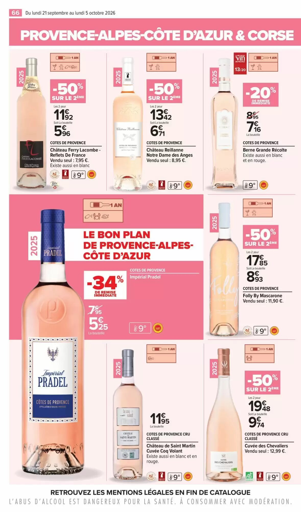 Prospectus promotionnel Carrefour valable à partir du 21/09/2026 - Page 66.