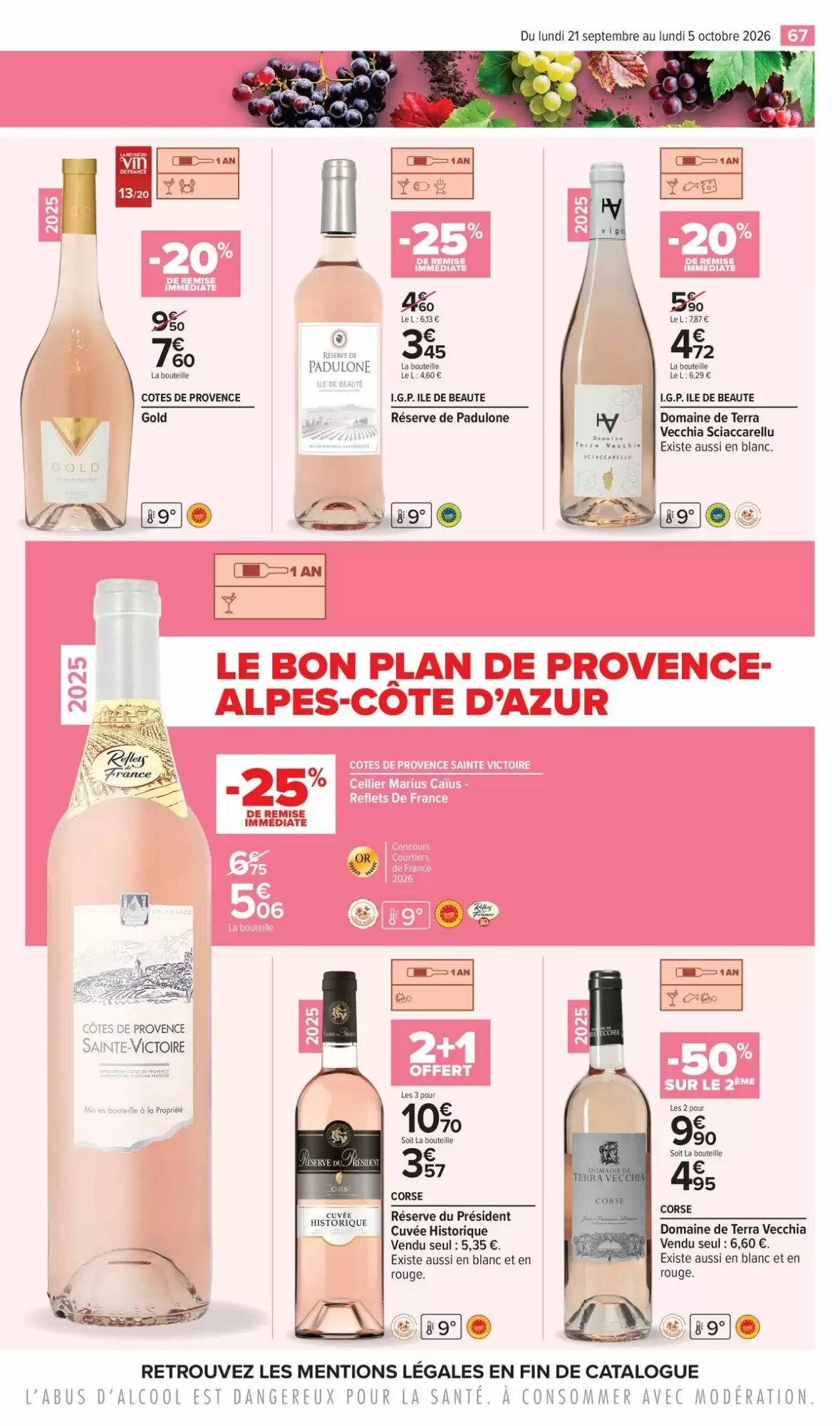 Prospectus promotionnel Carrefour valable à partir du 21/09/2026 - Page 67.