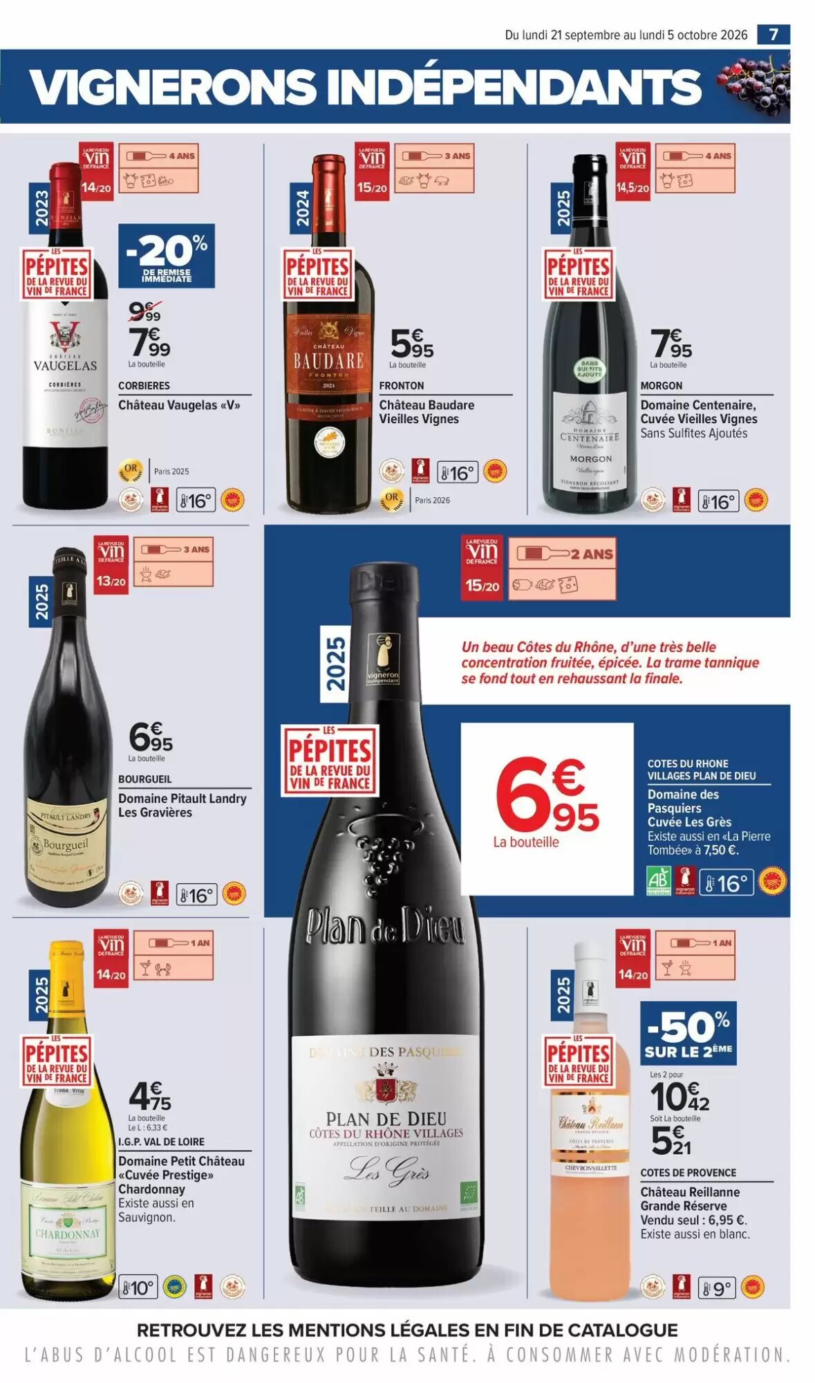 Prospectus promotionnel Carrefour valable à partir du 21/09/2026 - Page 7.