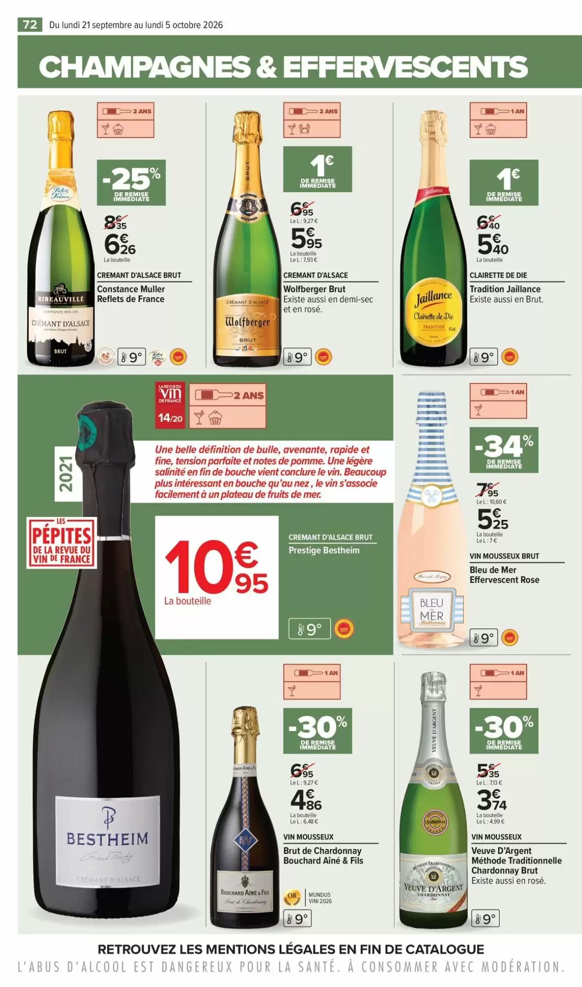 Prospectus promotionnel Carrefour valable à partir du 21/09/2026 - Page 72.