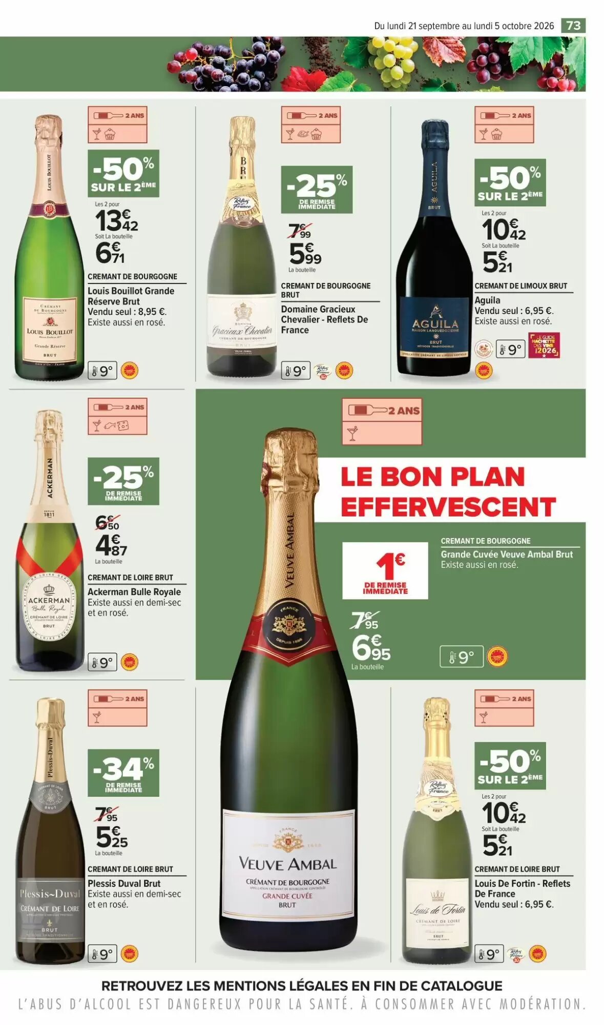 Prospectus promotionnel Carrefour valable à partir du 21/09/2026 - Page 73.