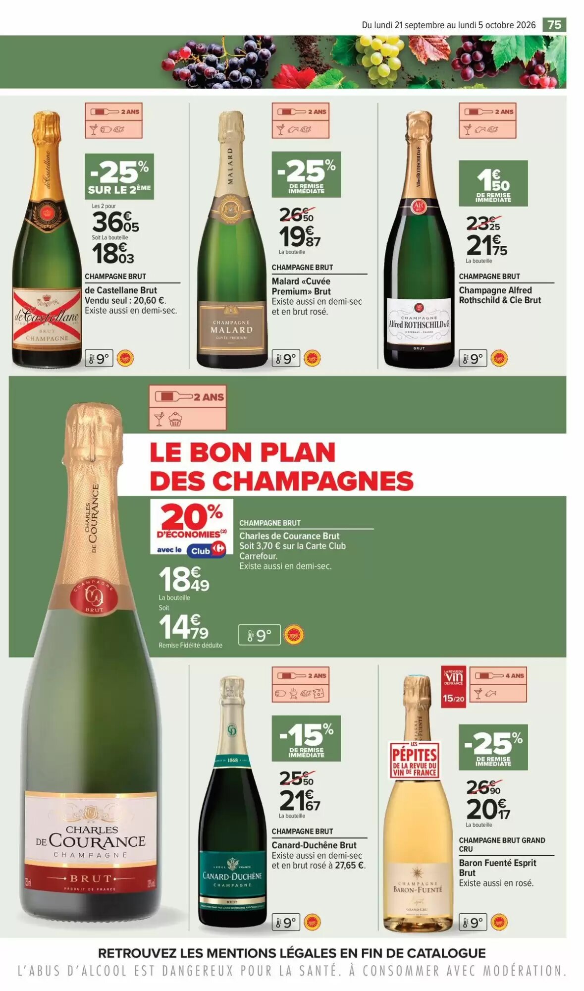 Prospectus promotionnel Carrefour valable à partir du 21/09/2026 - Page 75.