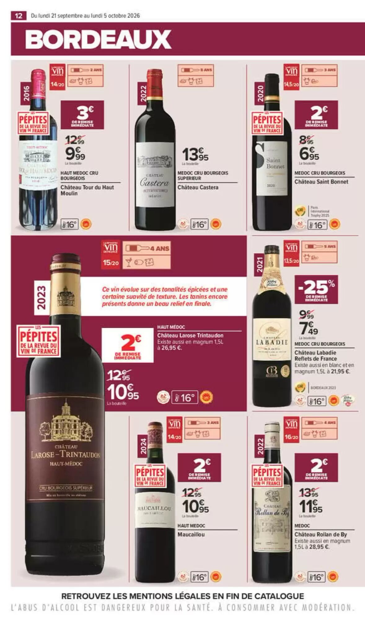 Prospectus promotionnel Carrefour valable à partir du 21/09/2026 - Page 12.