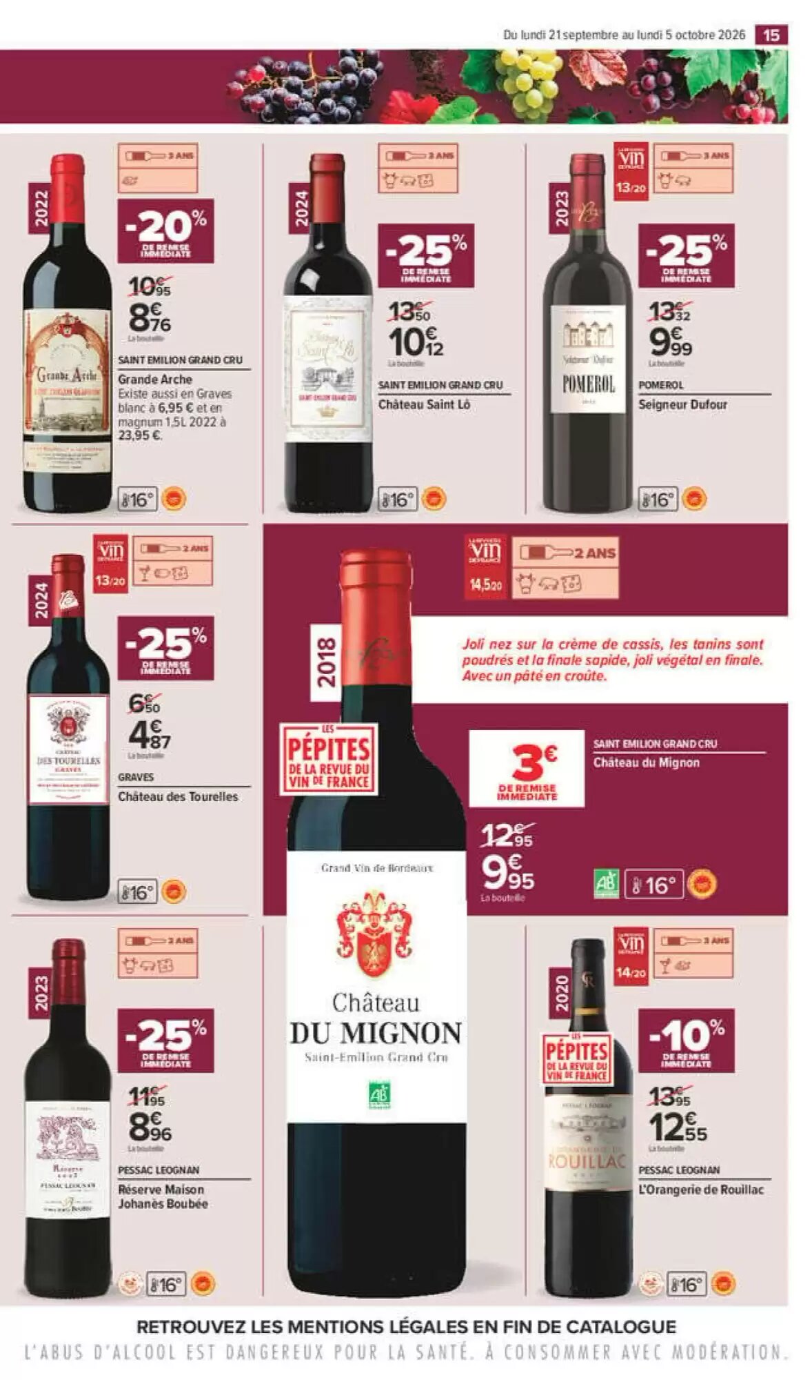 Prospectus promotionnel Carrefour valable à partir du 21/09/2026 - Page 15.