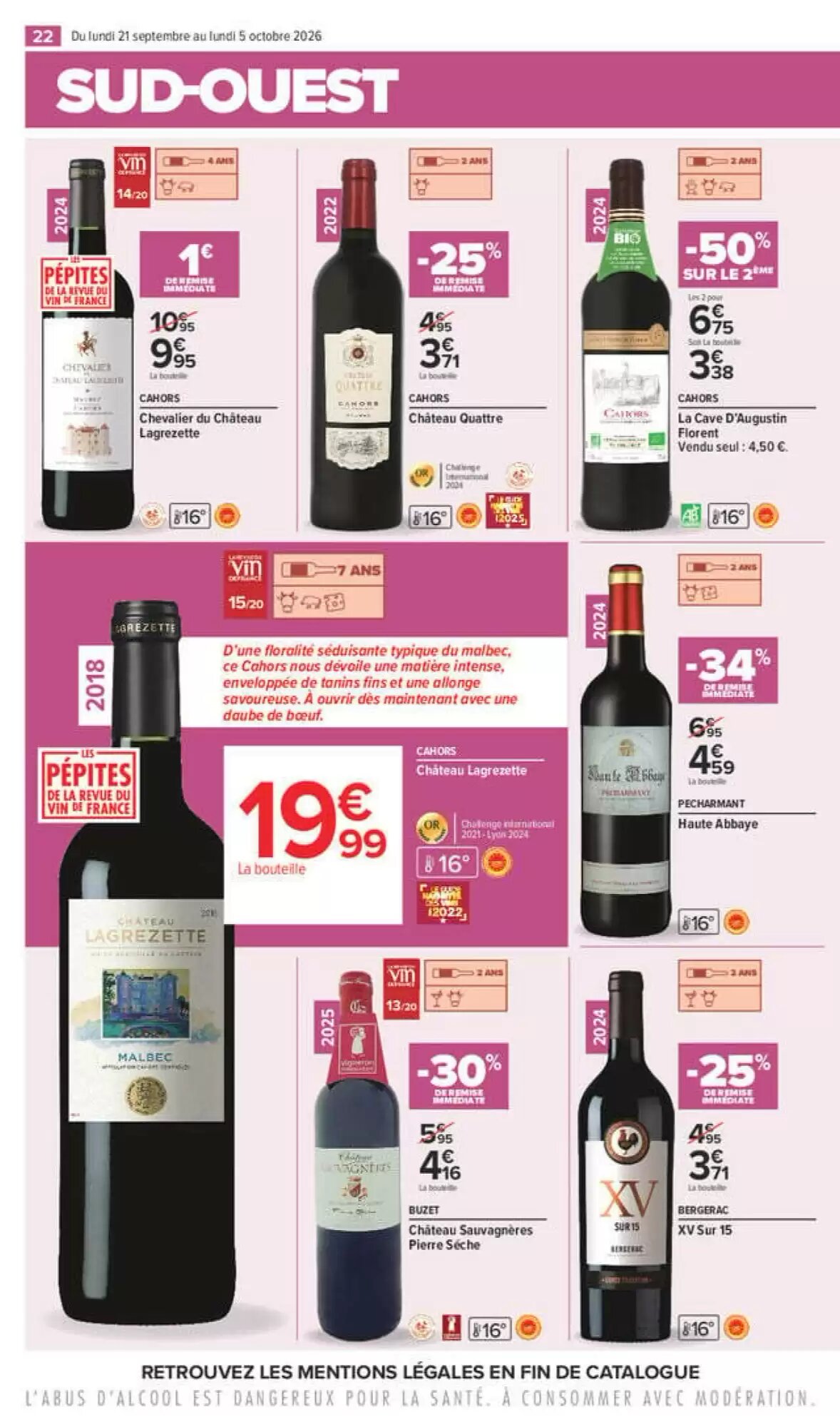 Prospectus promotionnel Carrefour valable à partir du 21/09/2026 - Page 22.