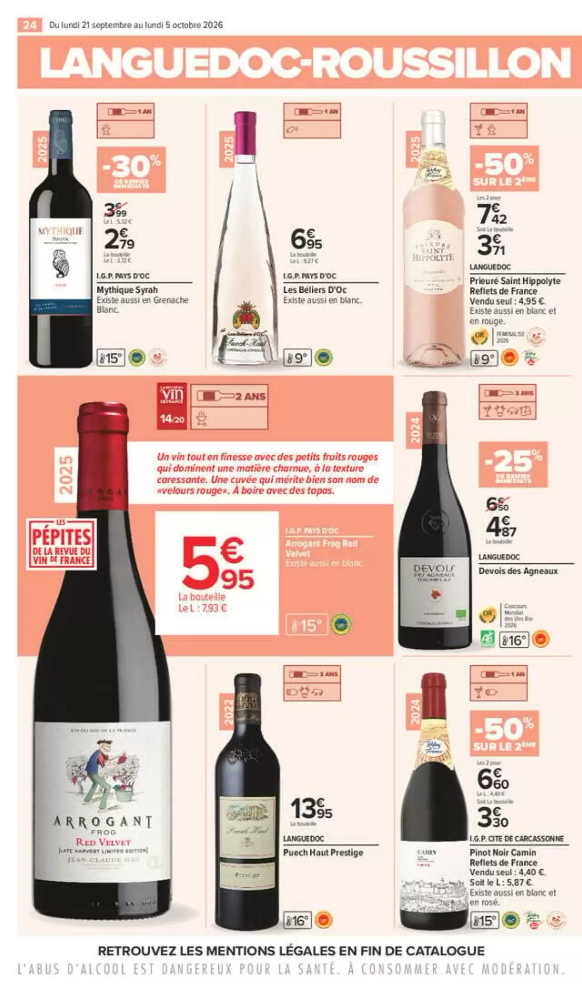 Prospectus promotionnel Carrefour valable à partir du 21/09/2026 - Page 24.