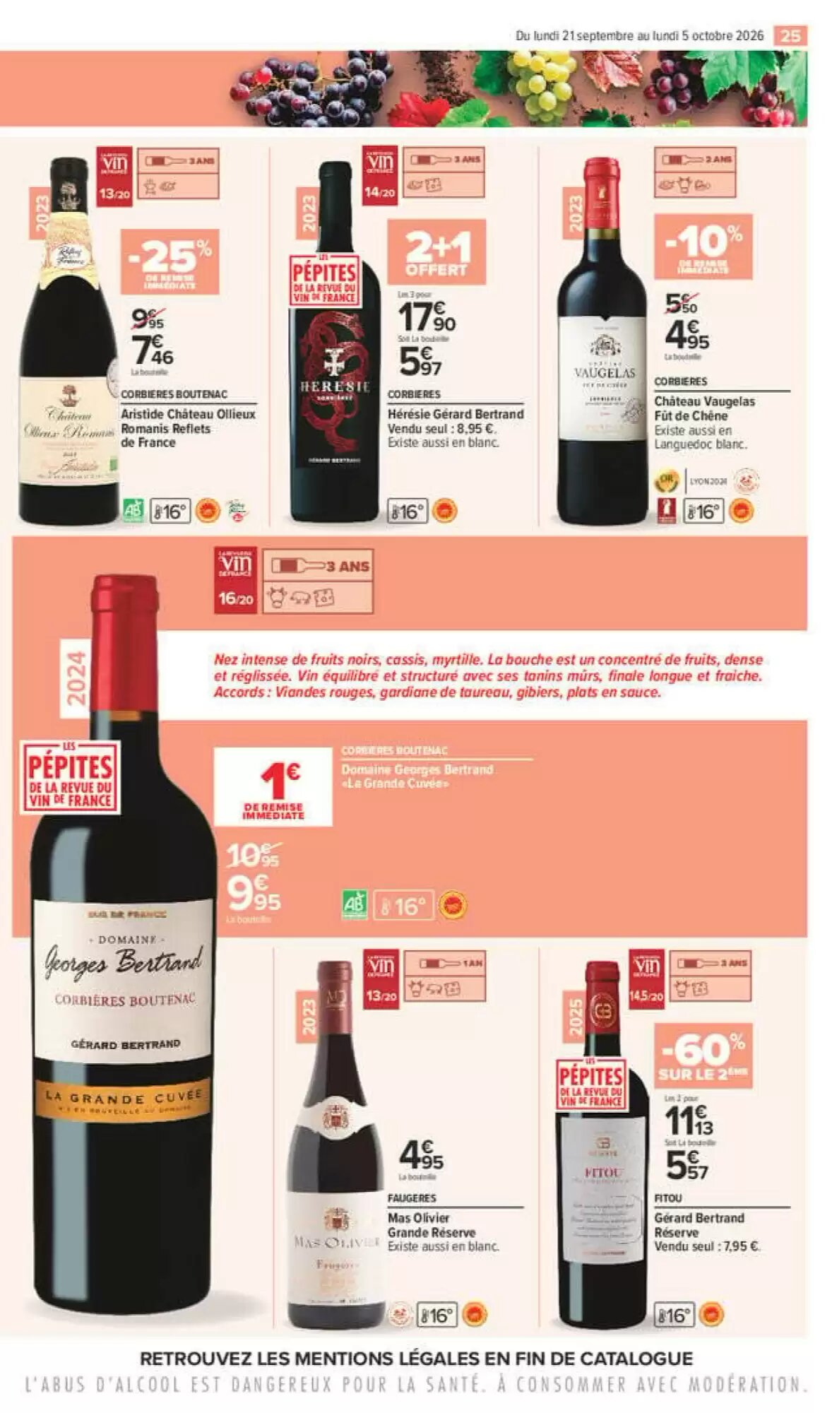 Prospectus promotionnel Carrefour valable à partir du 21/09/2026 - Page 25.