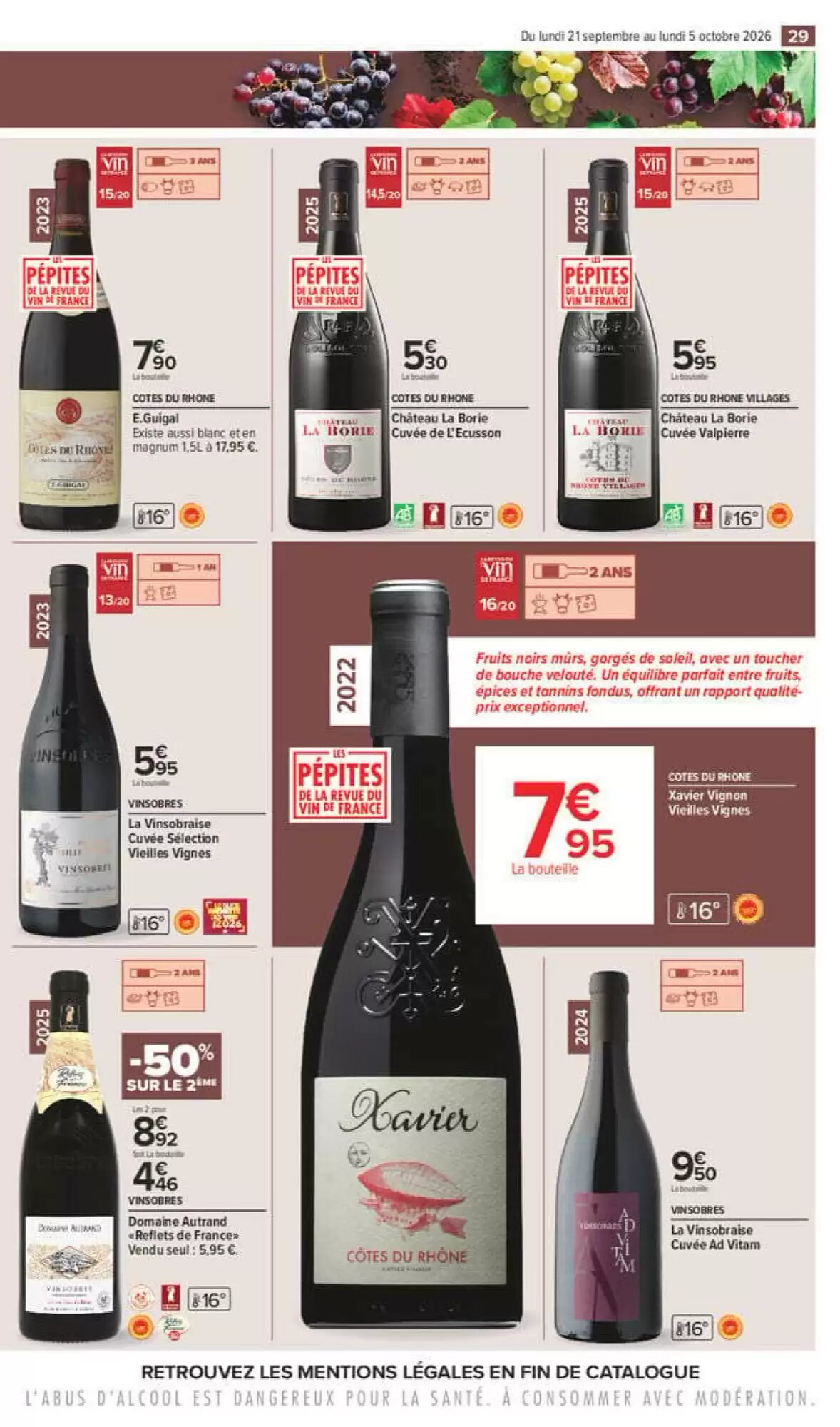 Prospectus promotionnel Carrefour valable à partir du 21/09/2026 - Page 29.