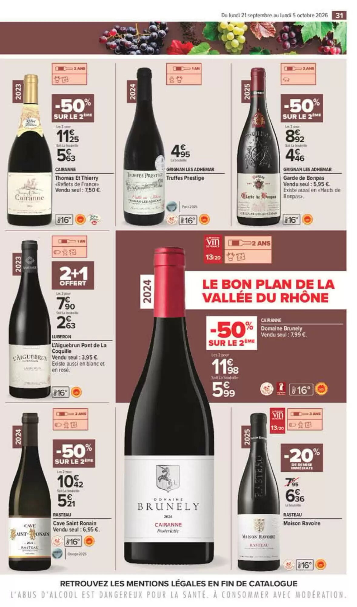 Prospectus promotionnel Carrefour valable à partir du 21/09/2026 - Page 31.