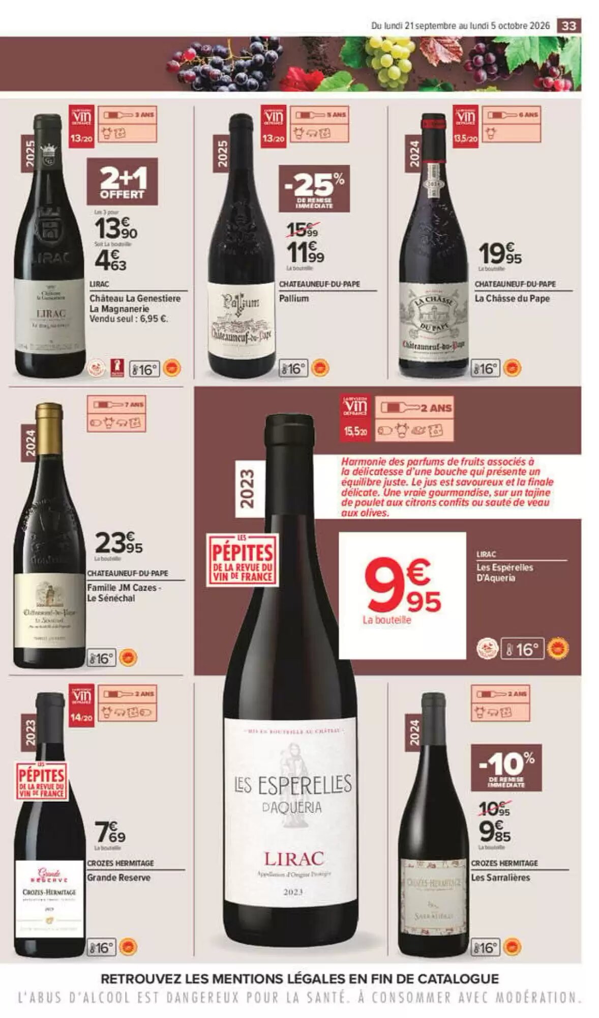Prospectus promotionnel Carrefour valable à partir du 21/09/2026 - Page 33.