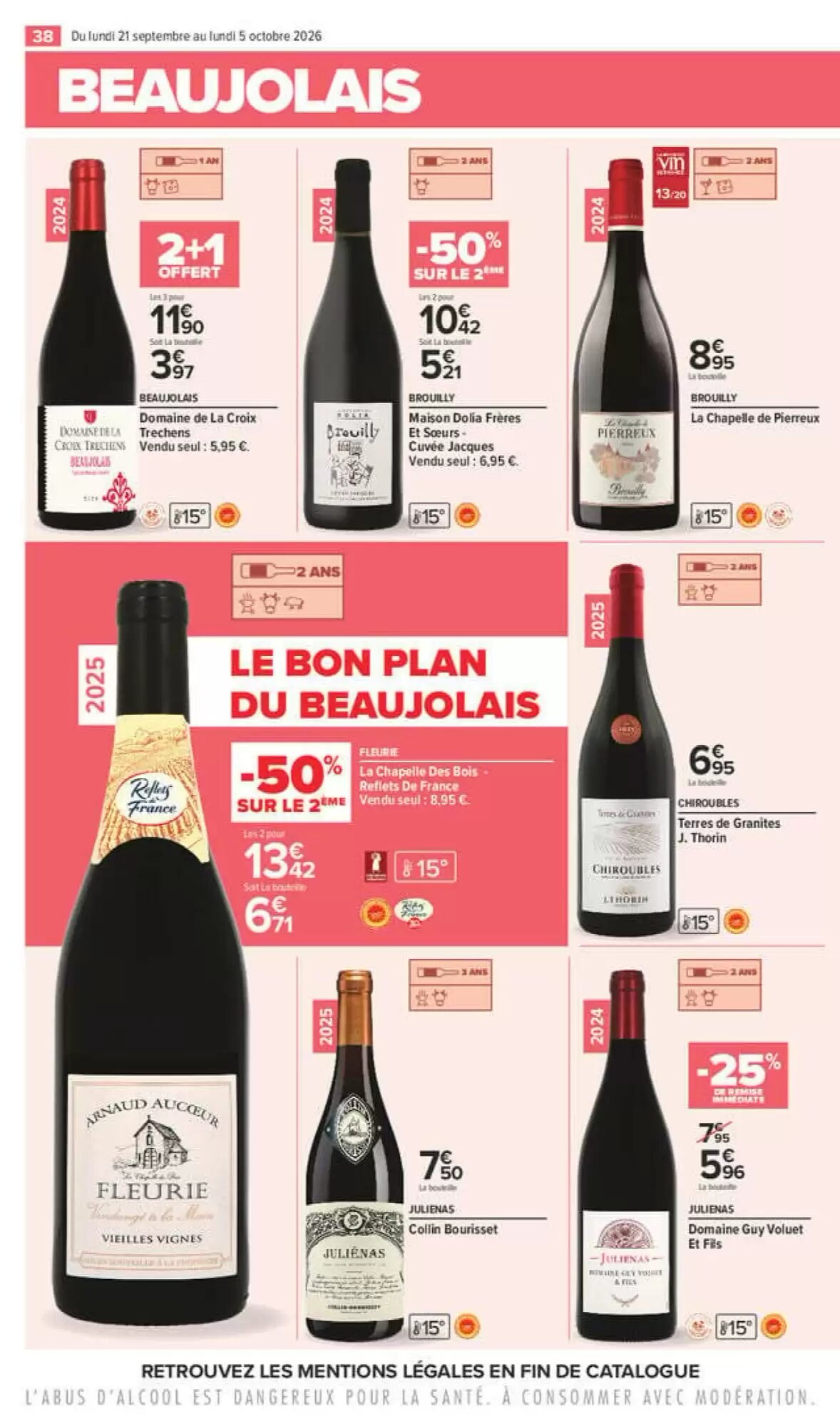 Prospectus promotionnel Carrefour valable à partir du 21/09/2026 - Page 38.