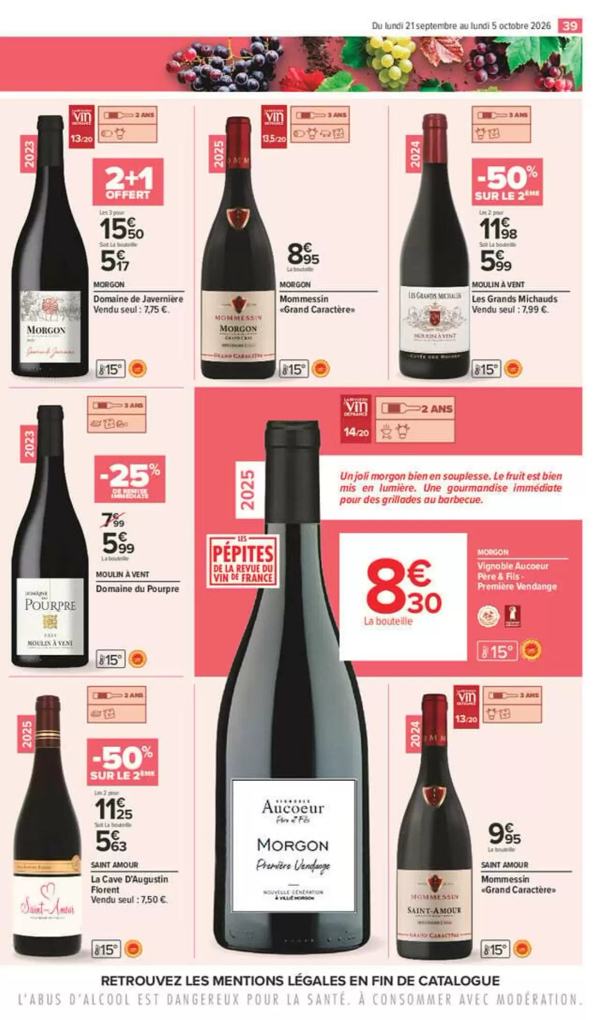 Prospectus promotionnel Carrefour valable à partir du 21/09/2026 - Page 39.