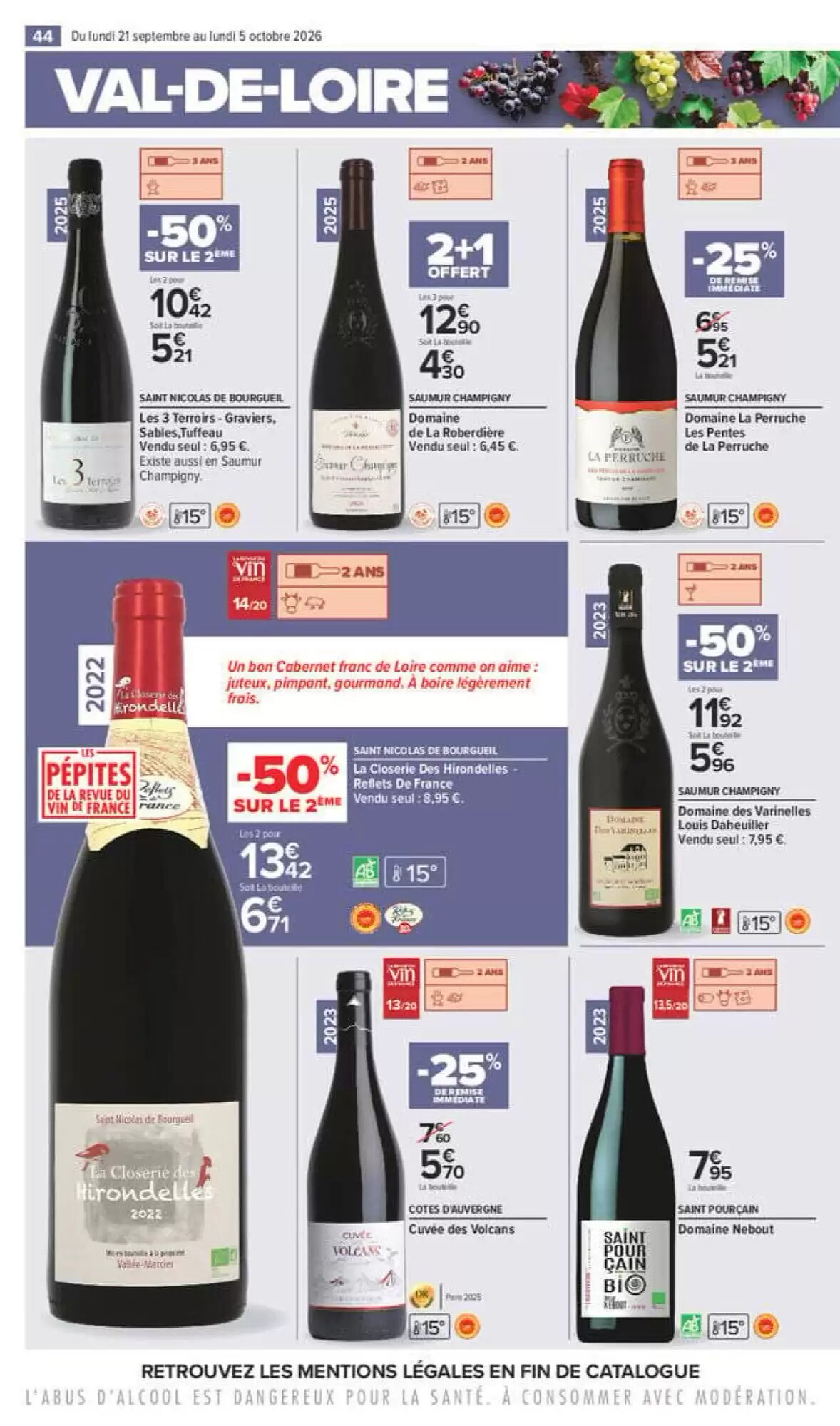 Prospectus promotionnel Carrefour valable à partir du 21/09/2026 - Page 44.