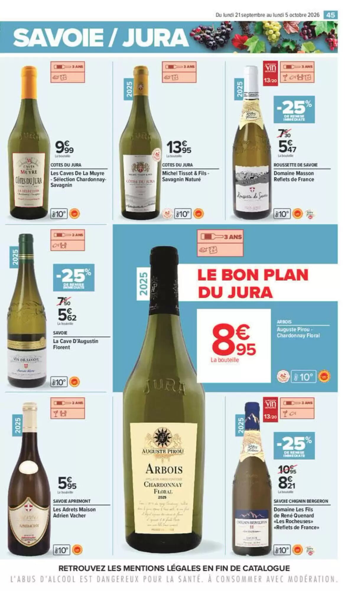 Prospectus promotionnel Carrefour valable à partir du 21/09/2026 - Page 45.