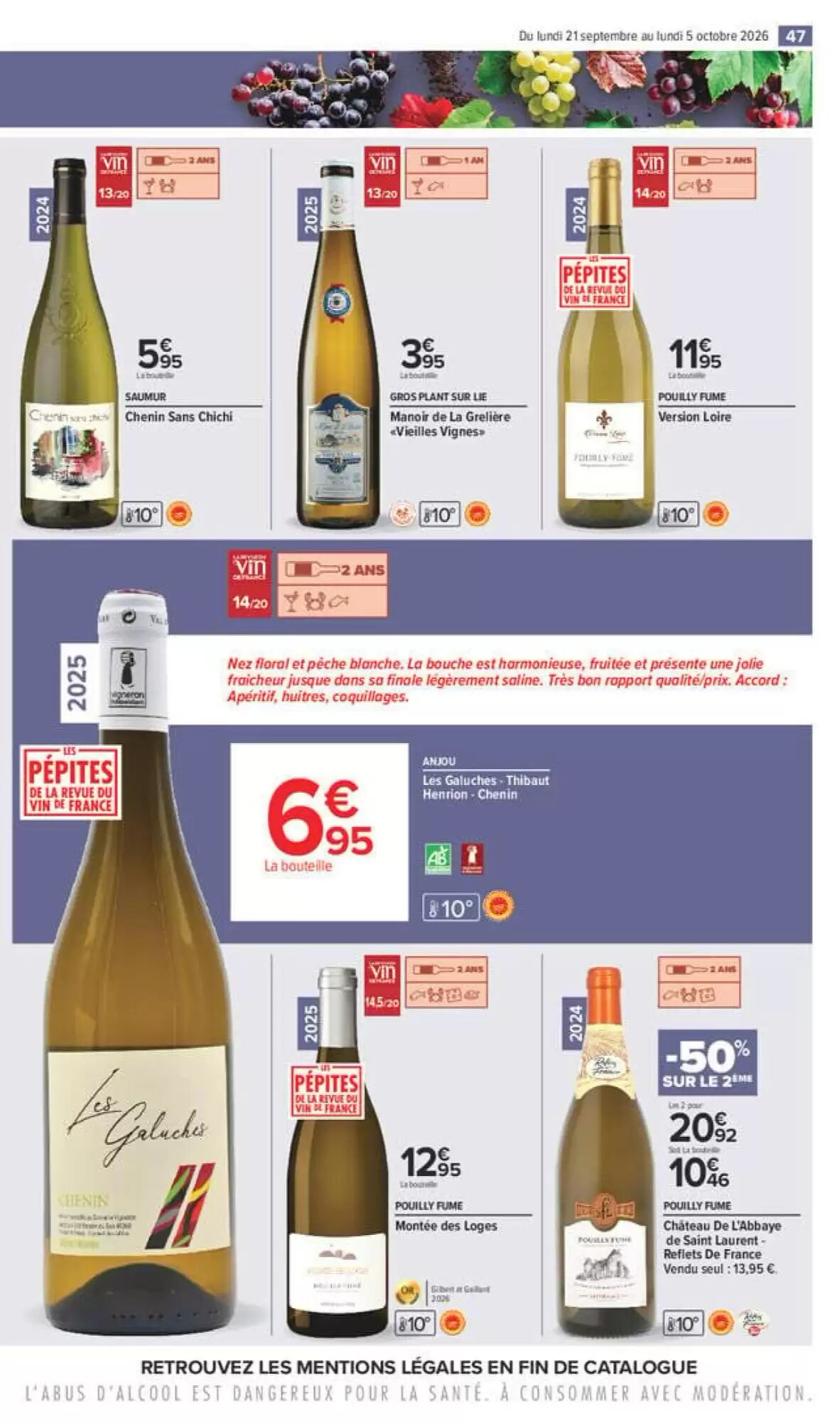 Prospectus promotionnel Carrefour valable à partir du 21/09/2026 - Page 47.