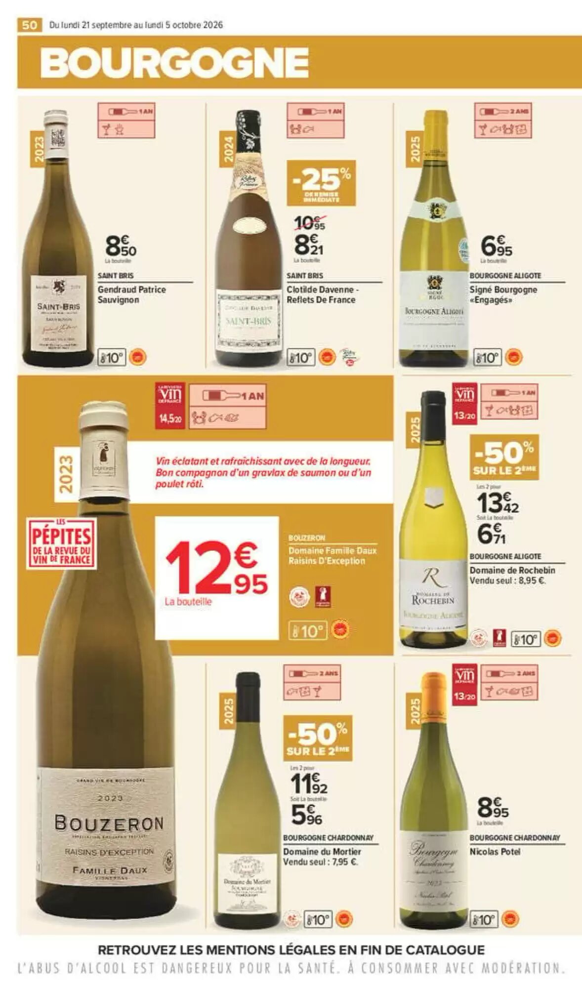 Prospectus promotionnel Carrefour valable à partir du 21/09/2026 - Page 50.