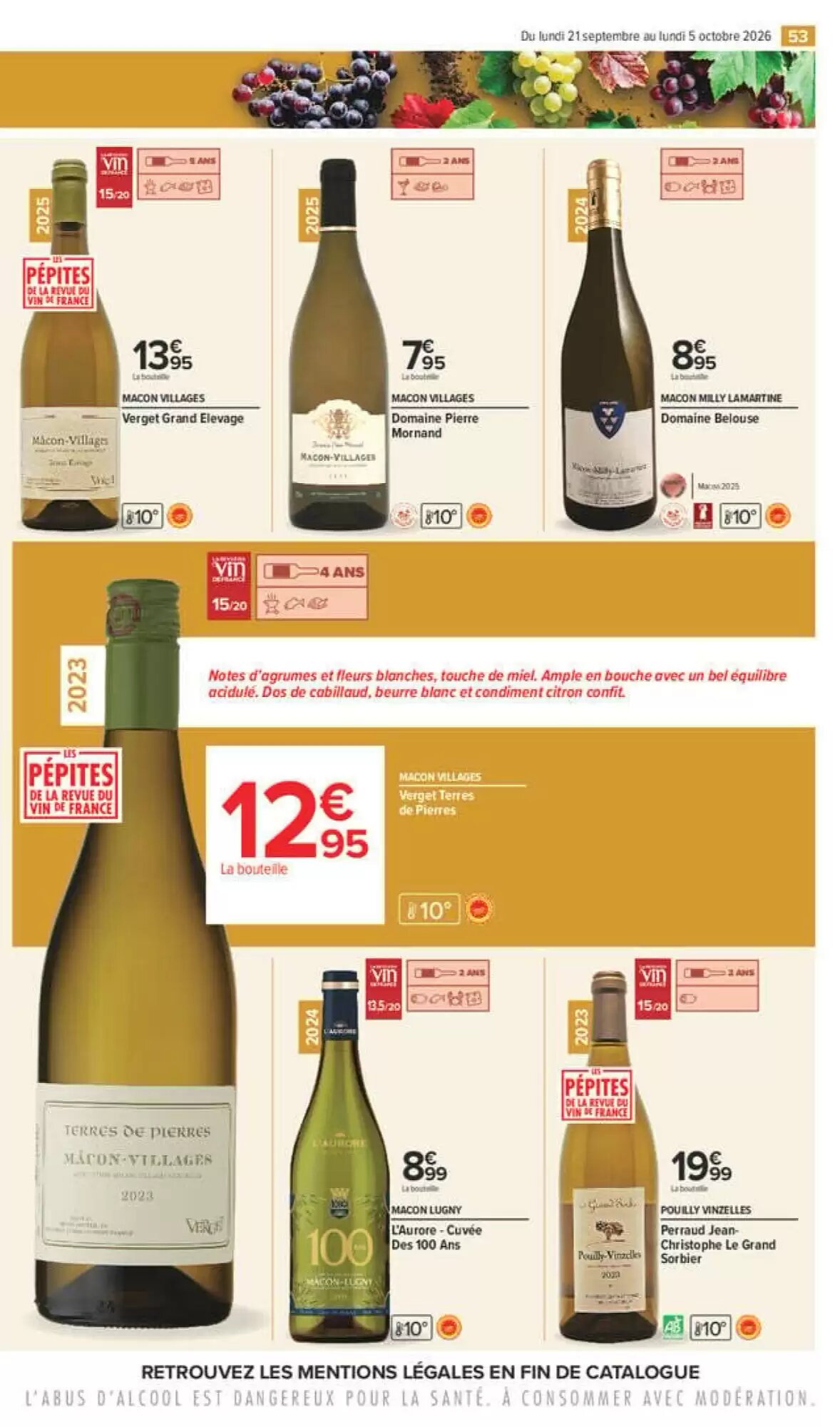 Prospectus promotionnel Carrefour valable à partir du 21/09/2026 - Page 53.