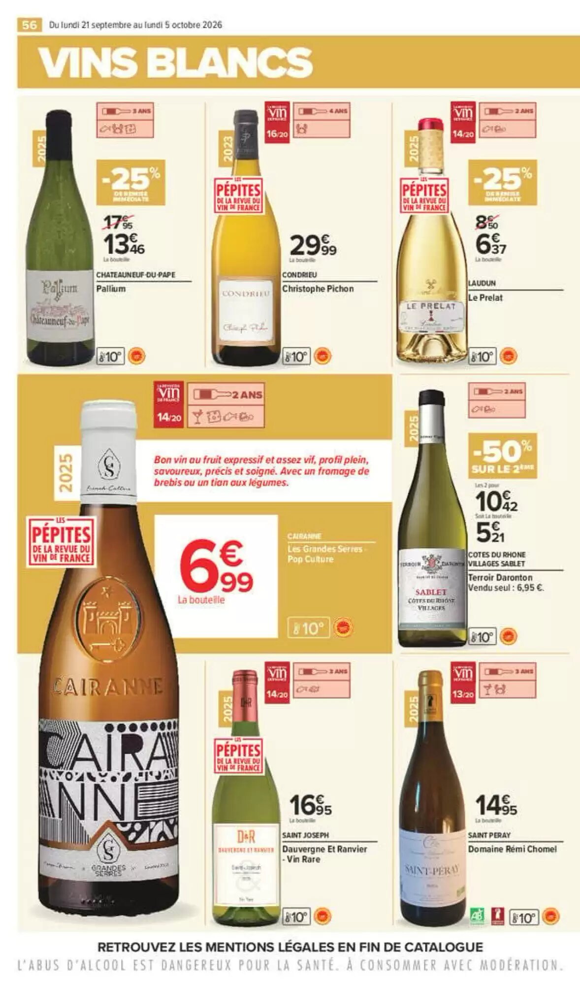 Prospectus promotionnel Carrefour valable à partir du 21/09/2026 - Page 56.