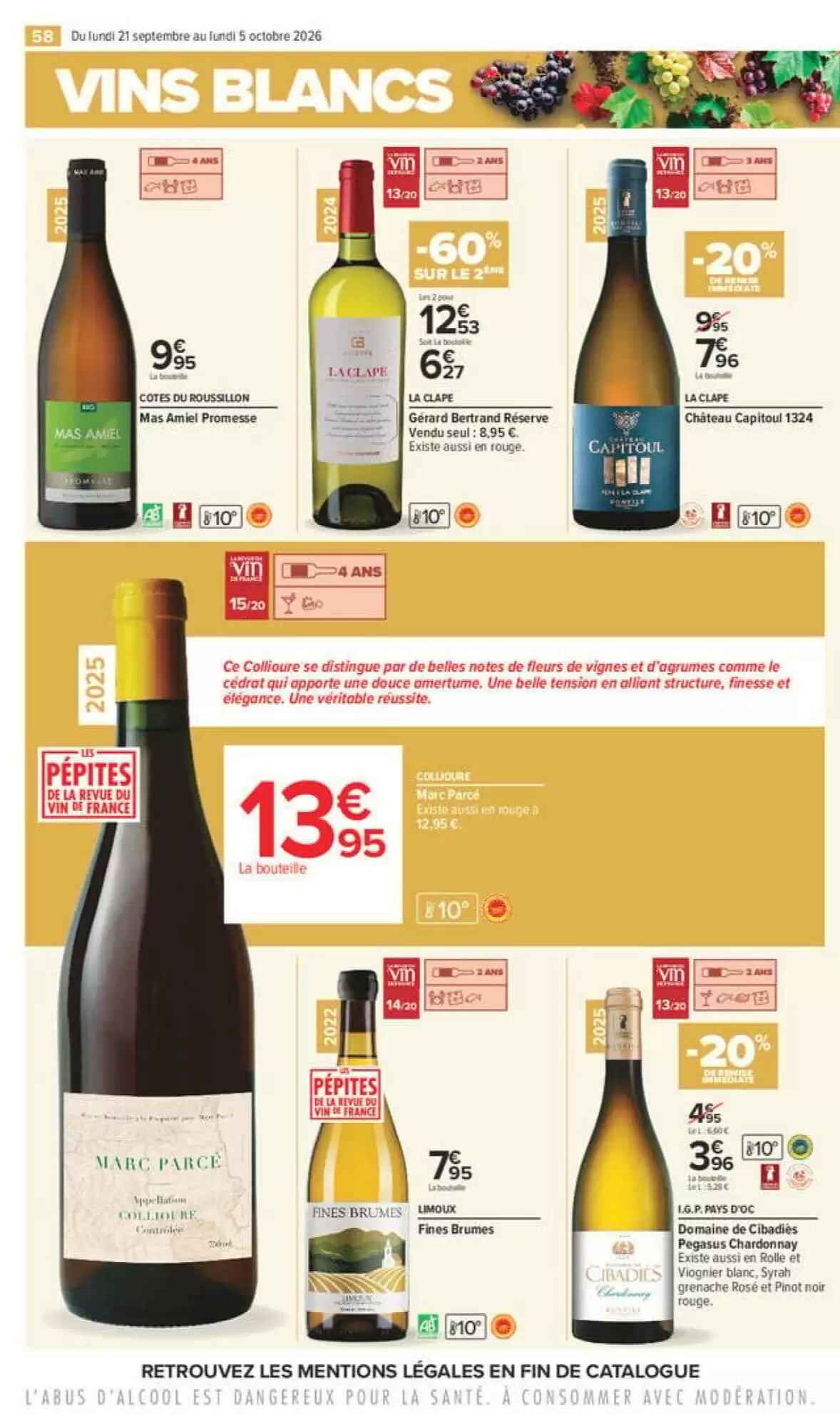 Prospectus promotionnel Carrefour valable à partir du 21/09/2026 - Page 58.