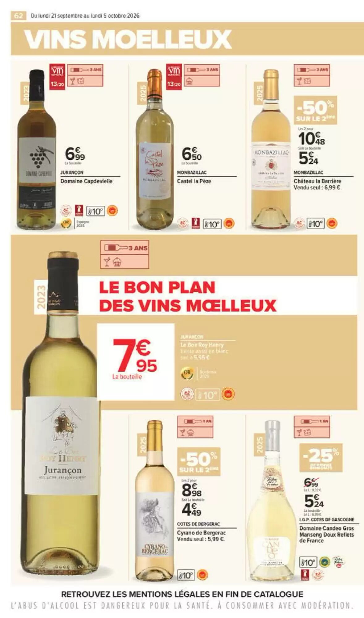 Prospectus promotionnel Carrefour valable à partir du 21/09/2026 - Page 62.