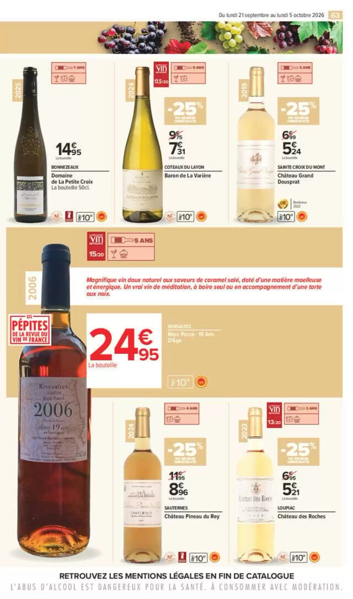 Prospectus promotionnel Carrefour valable à partir du 21/09/2026 - Page 63.