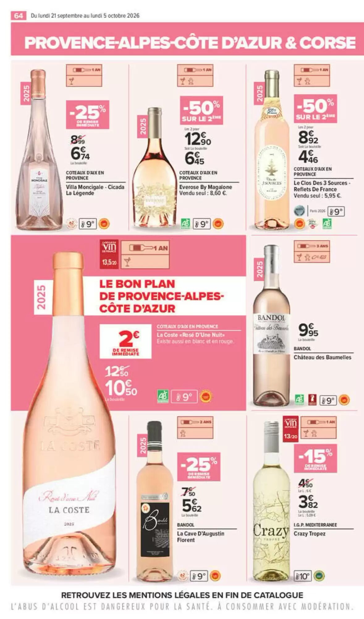 Prospectus promotionnel Carrefour valable à partir du 21/09/2026 - Page 64.