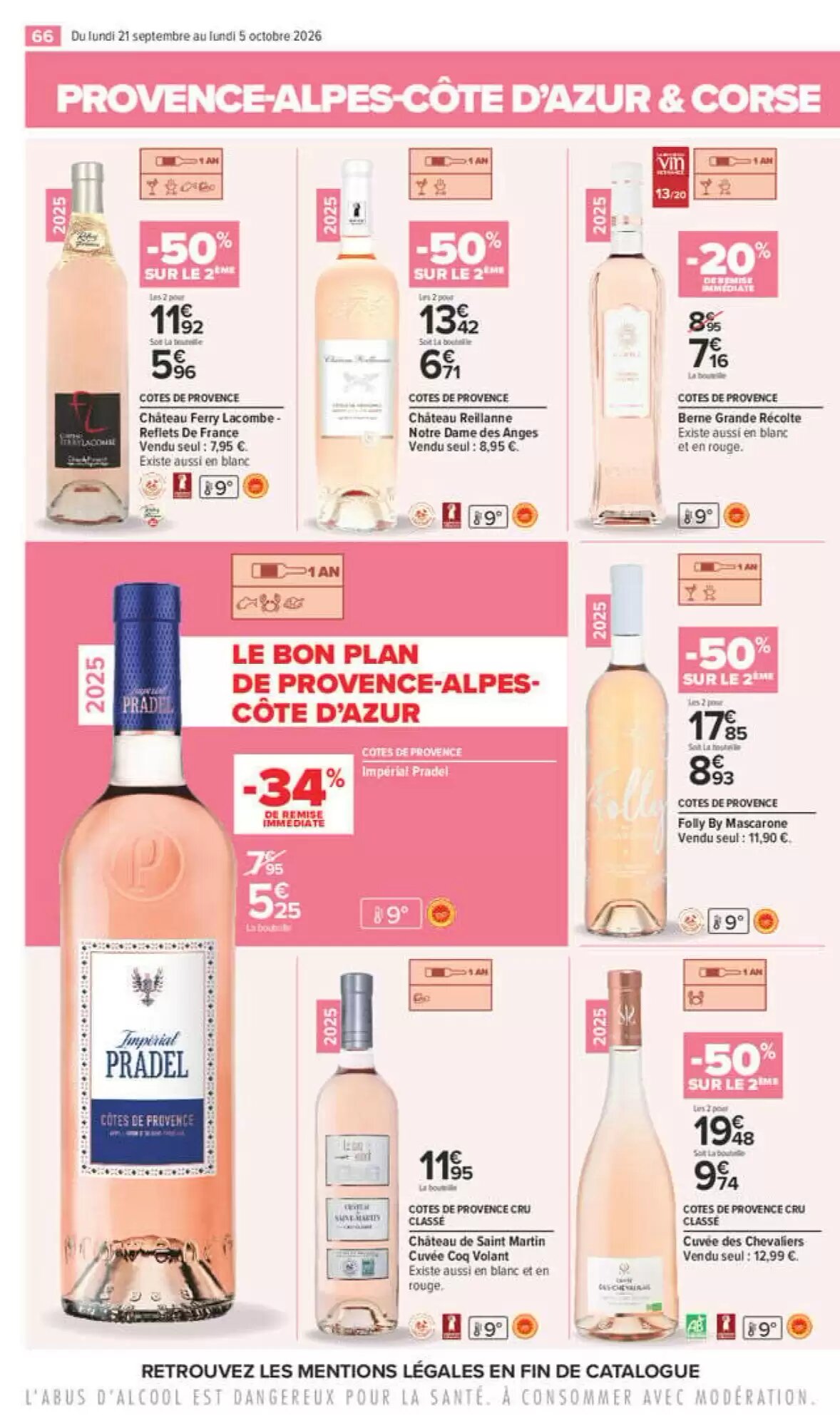 Prospectus promotionnel Carrefour valable à partir du 21/09/2026 - Page 66.