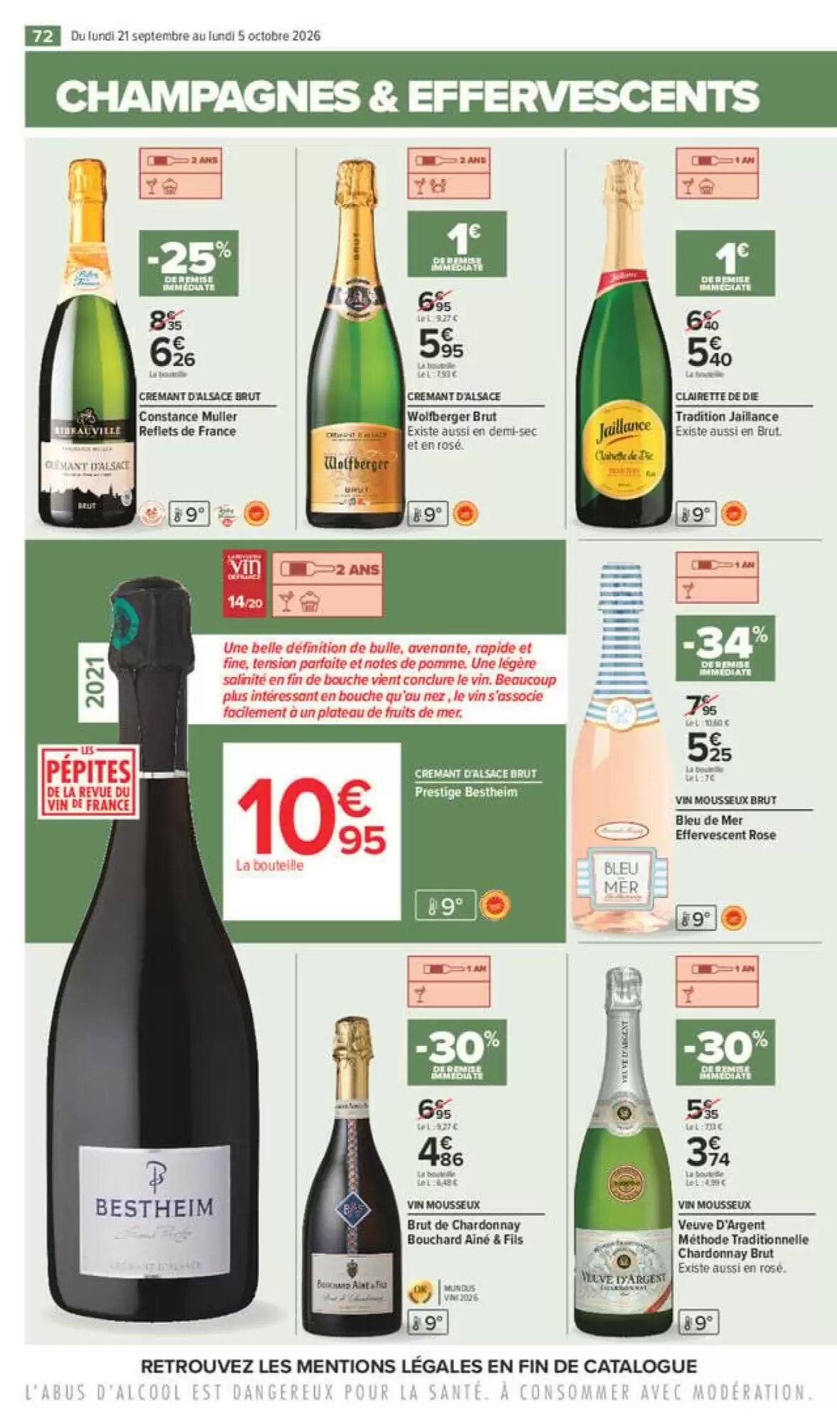 Prospectus promotionnel Carrefour valable à partir du 21/09/2026 - Page 72.