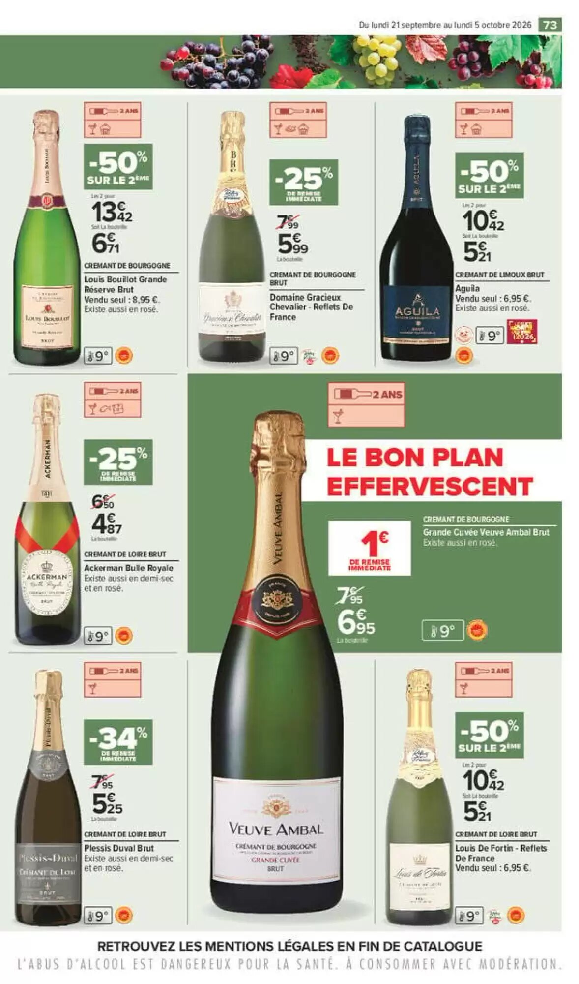 Prospectus promotionnel Carrefour valable à partir du 21/09/2026 - Page 73.