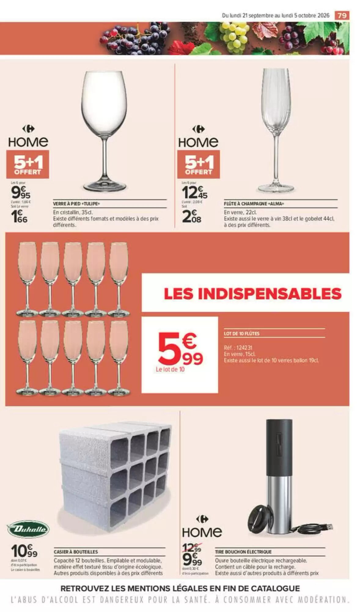 Prospectus promotionnel Carrefour valable à partir du 21/09/2026 - Page 79.